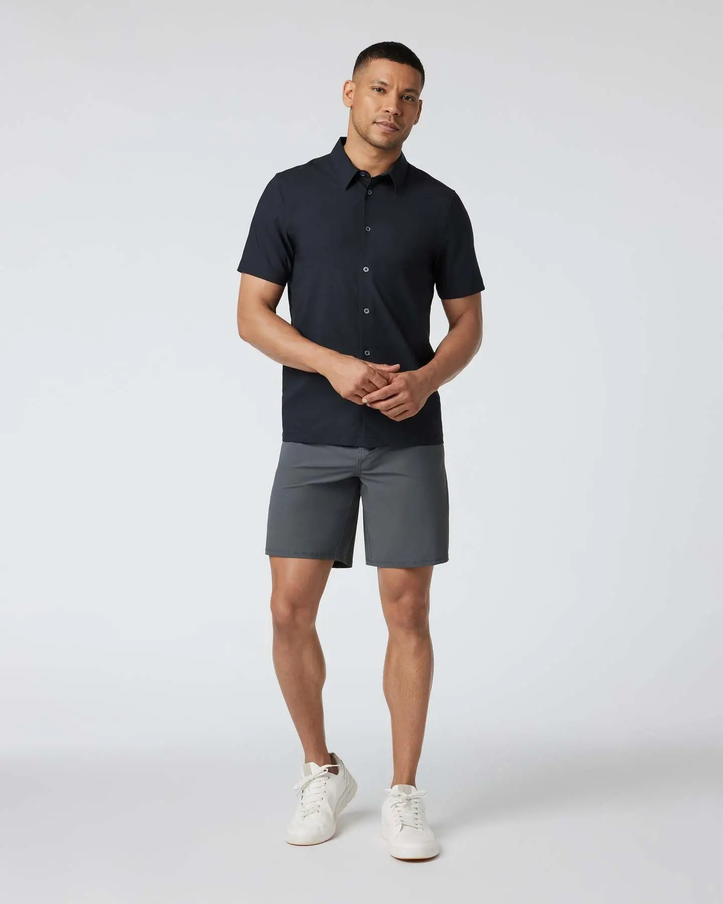 Short Sleeve Manhattan Button Down