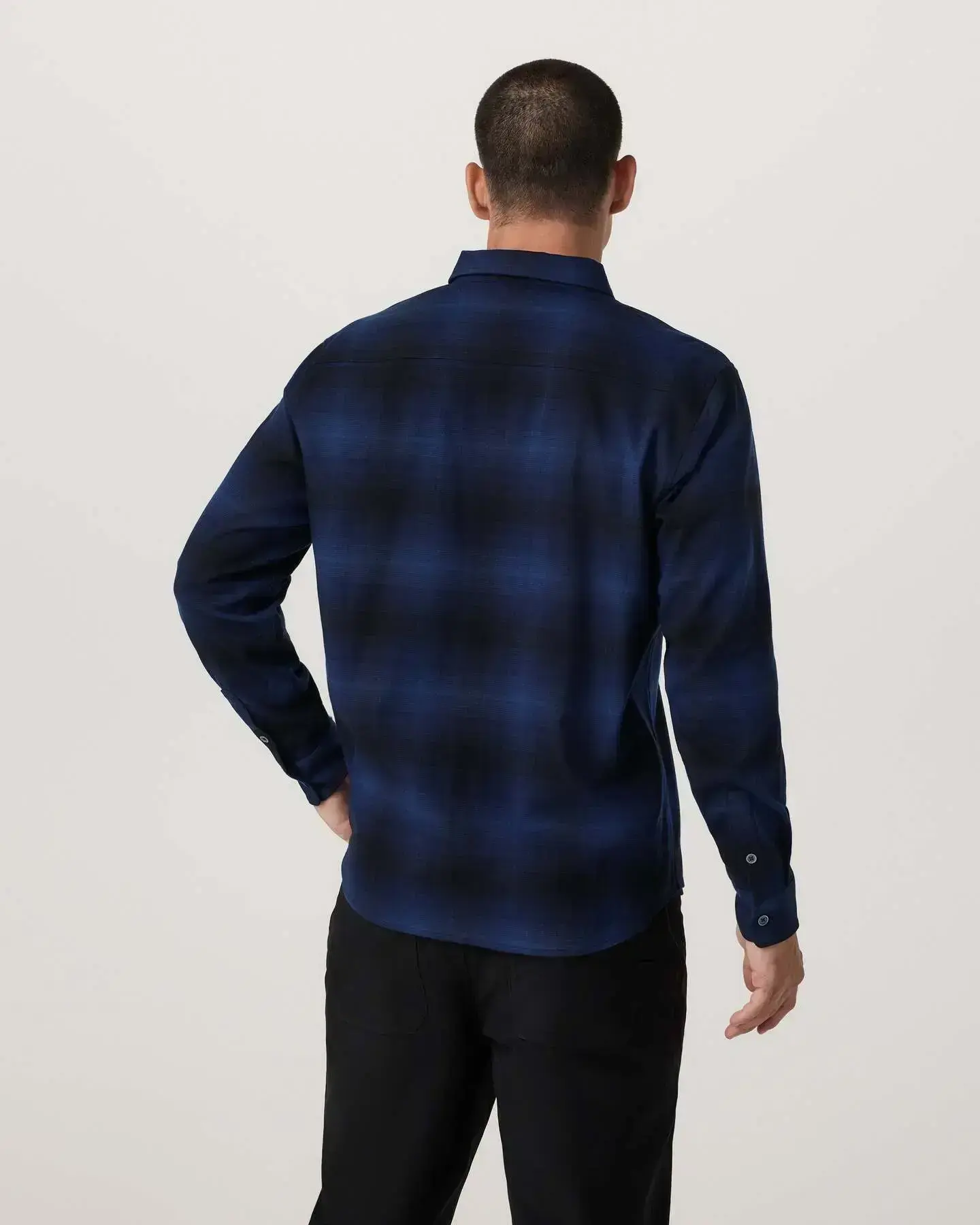 Long Sleeve Flannel Button Down Shirt - Image 4