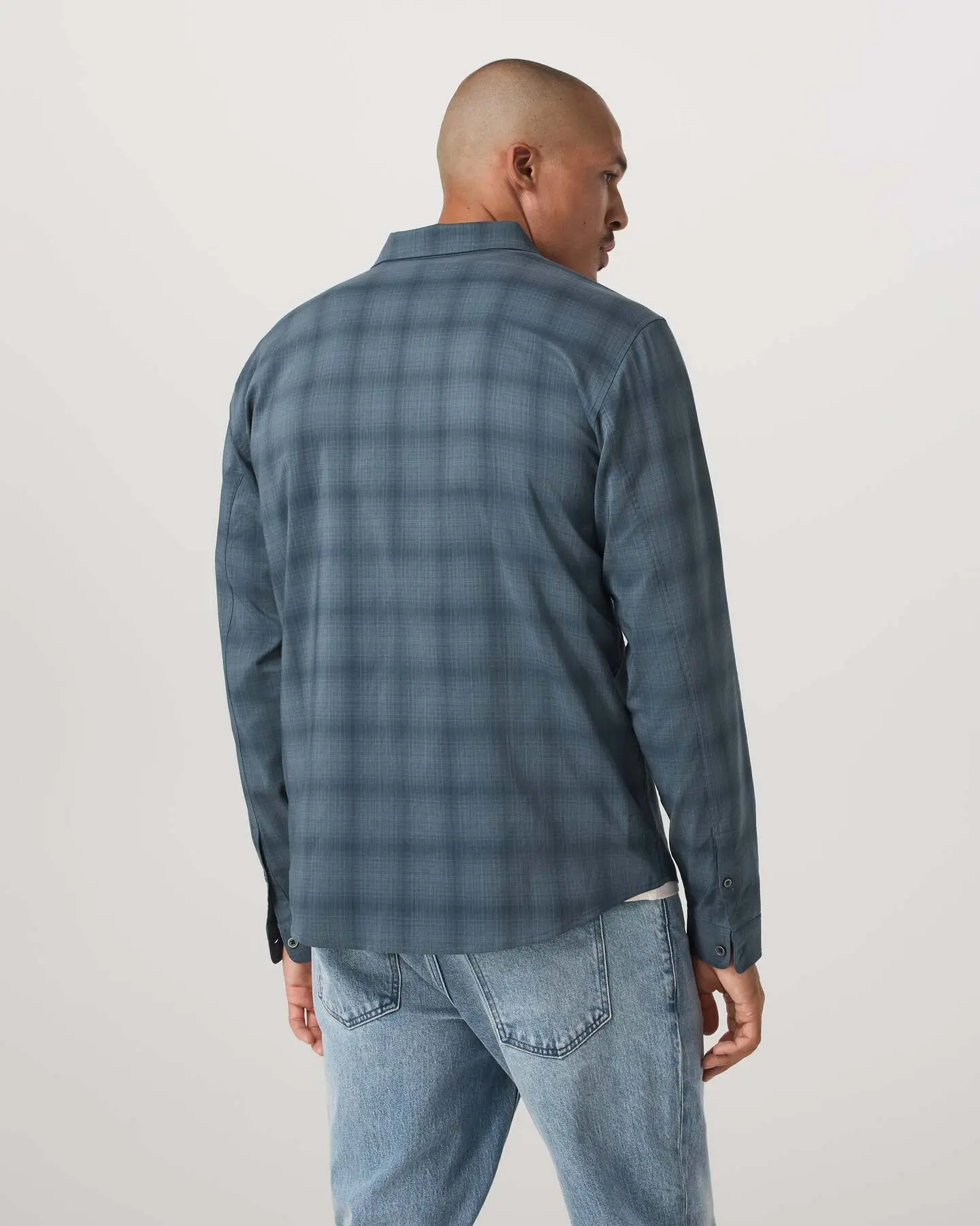Long Sleeve Plaid Button Down Shirt - Image 3
