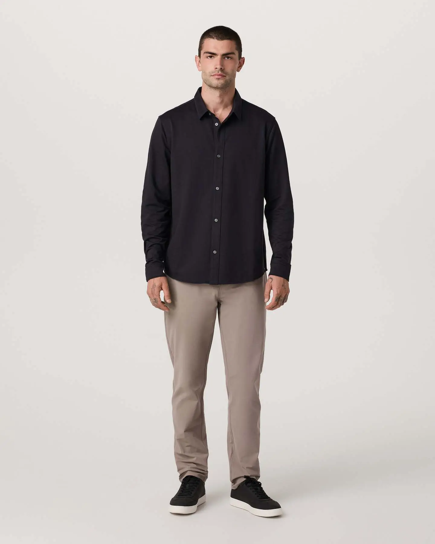 Long Sleeve Knit Oxford Button Down - Classic Fit - Image 4