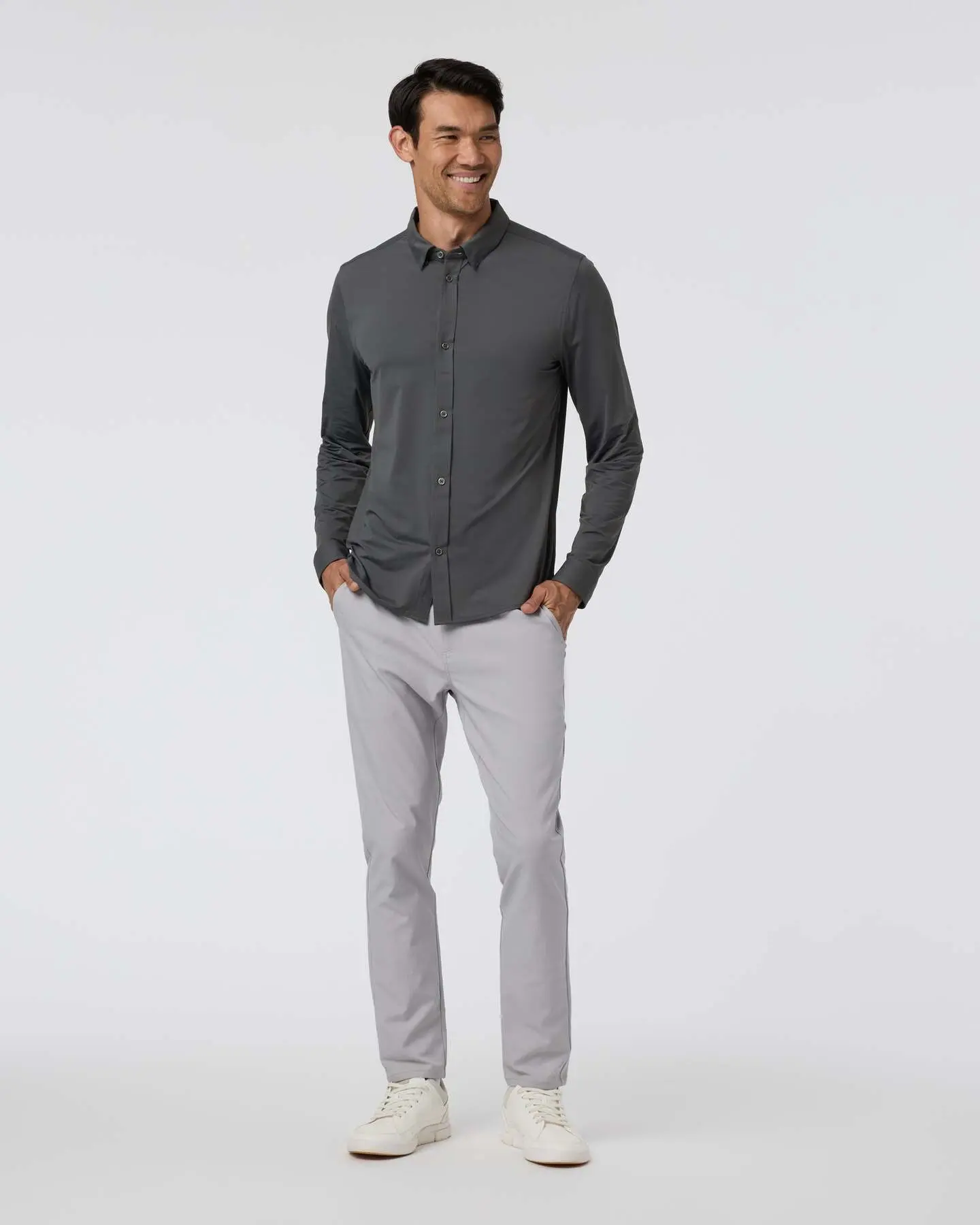 Long Sleeve Travellite Button Down - Image 4