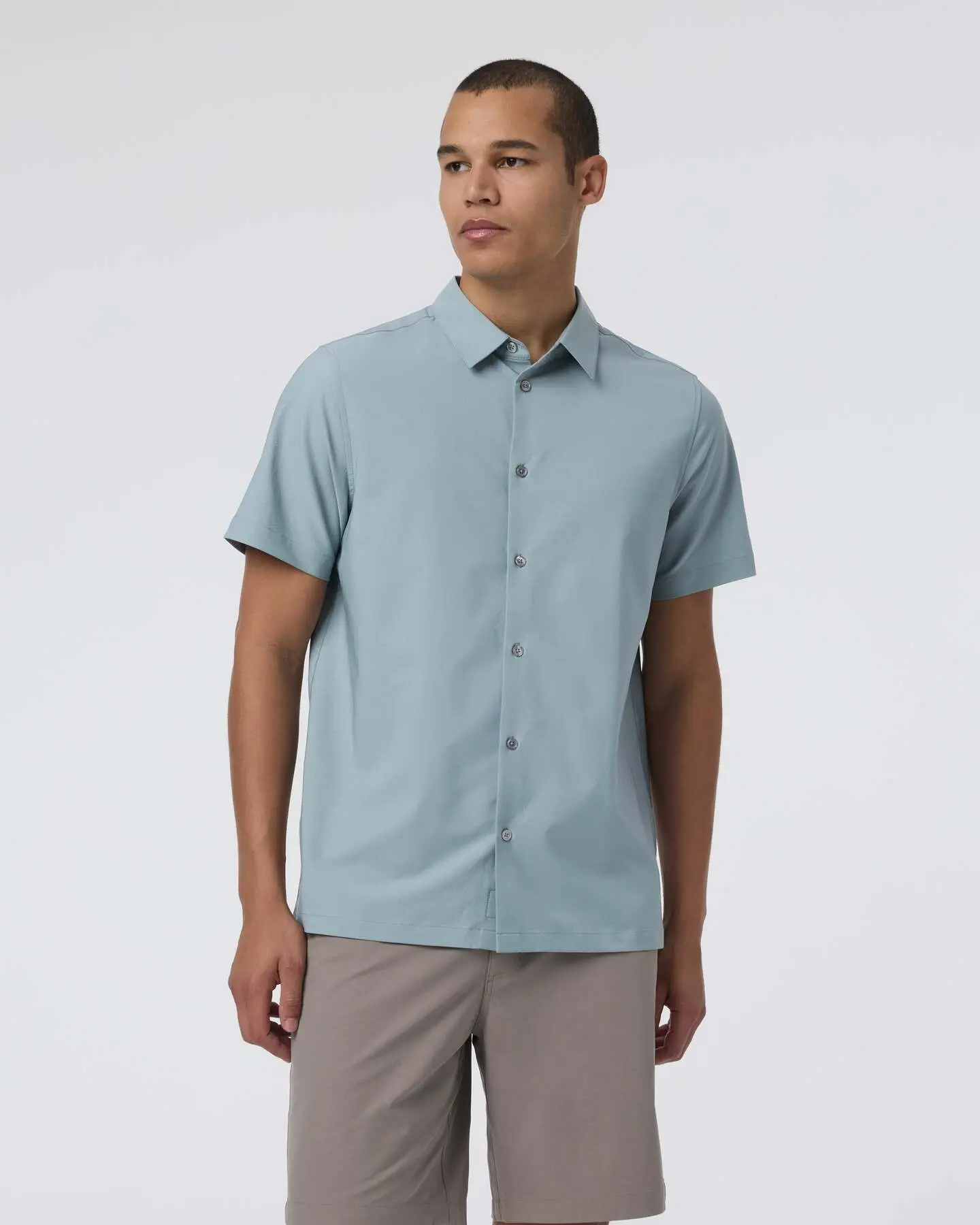 Short Sleeve Manhattan Button Down