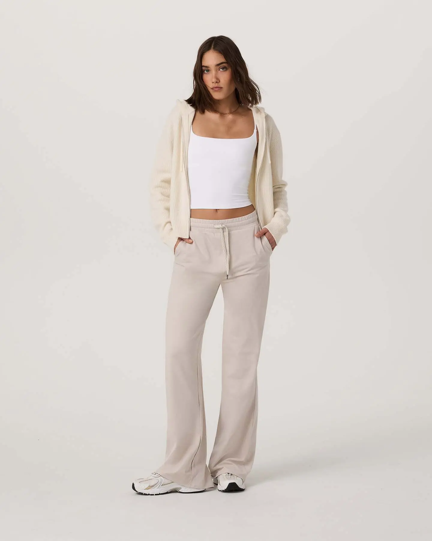 ÉMilie Full Zip Cashmere Rib Hoodie - Image 5