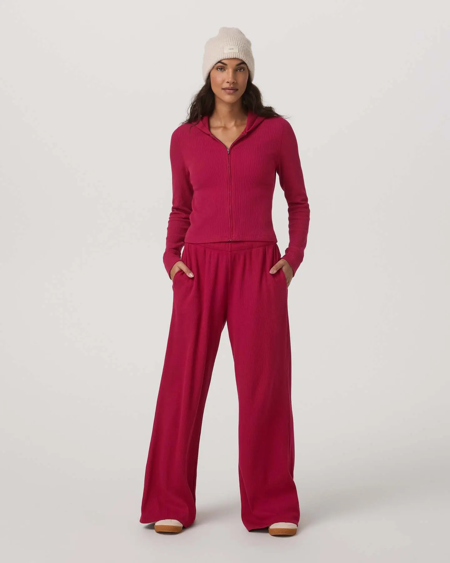 Waffle Wideleg Pant - Image 2