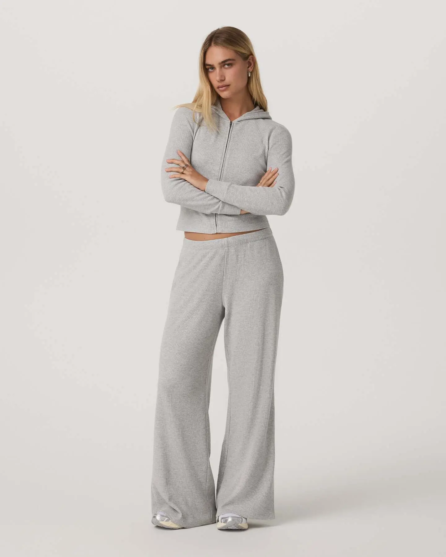 Waffle Wideleg Pant - Image 2