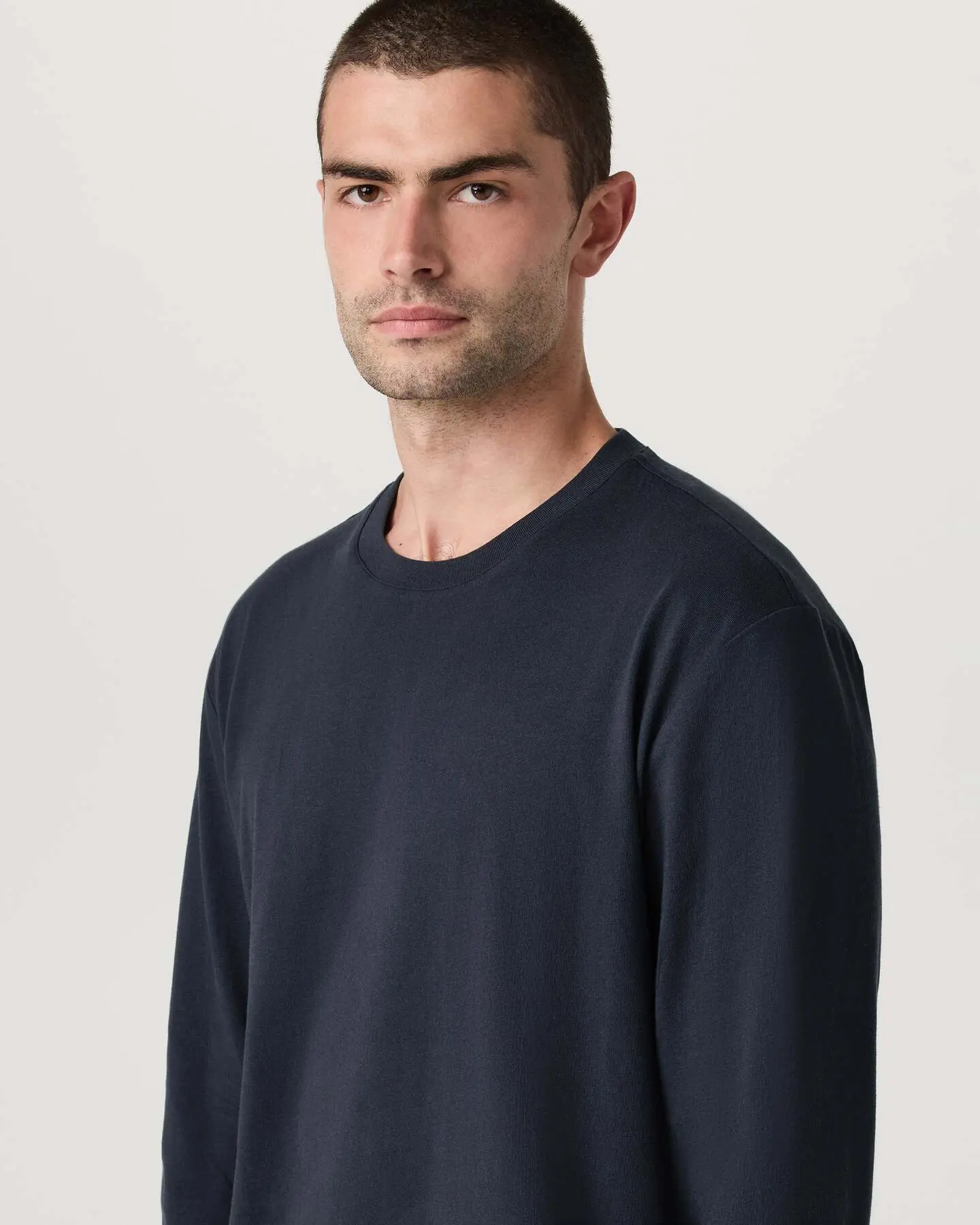 Long Sleeve Vuori Heavyweight Cotton Tee - Relaxed Fit - Image 4