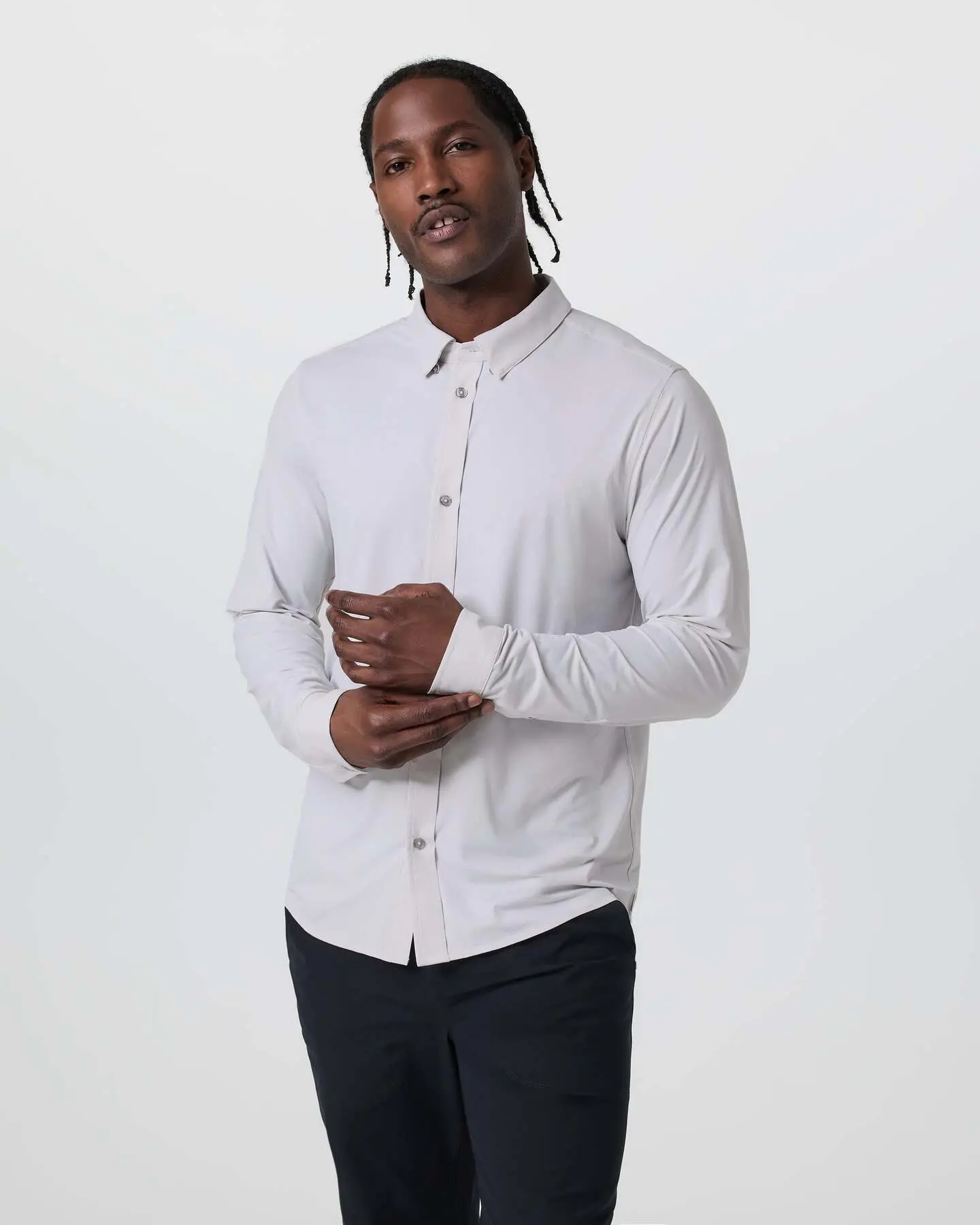 Long Sleeve Travellite Button Down