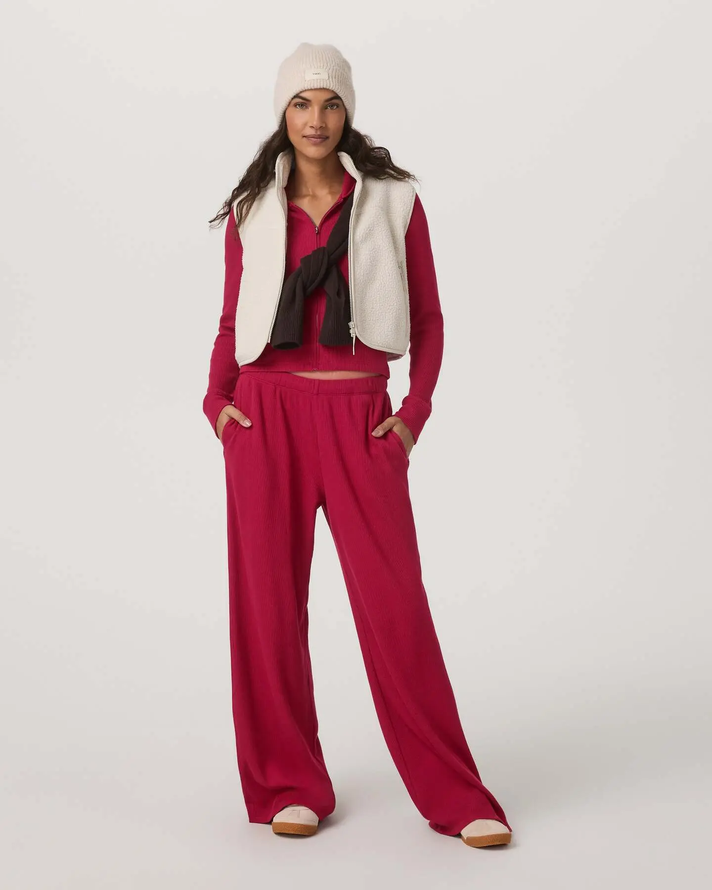 Waffle Wideleg Pant - Image 6