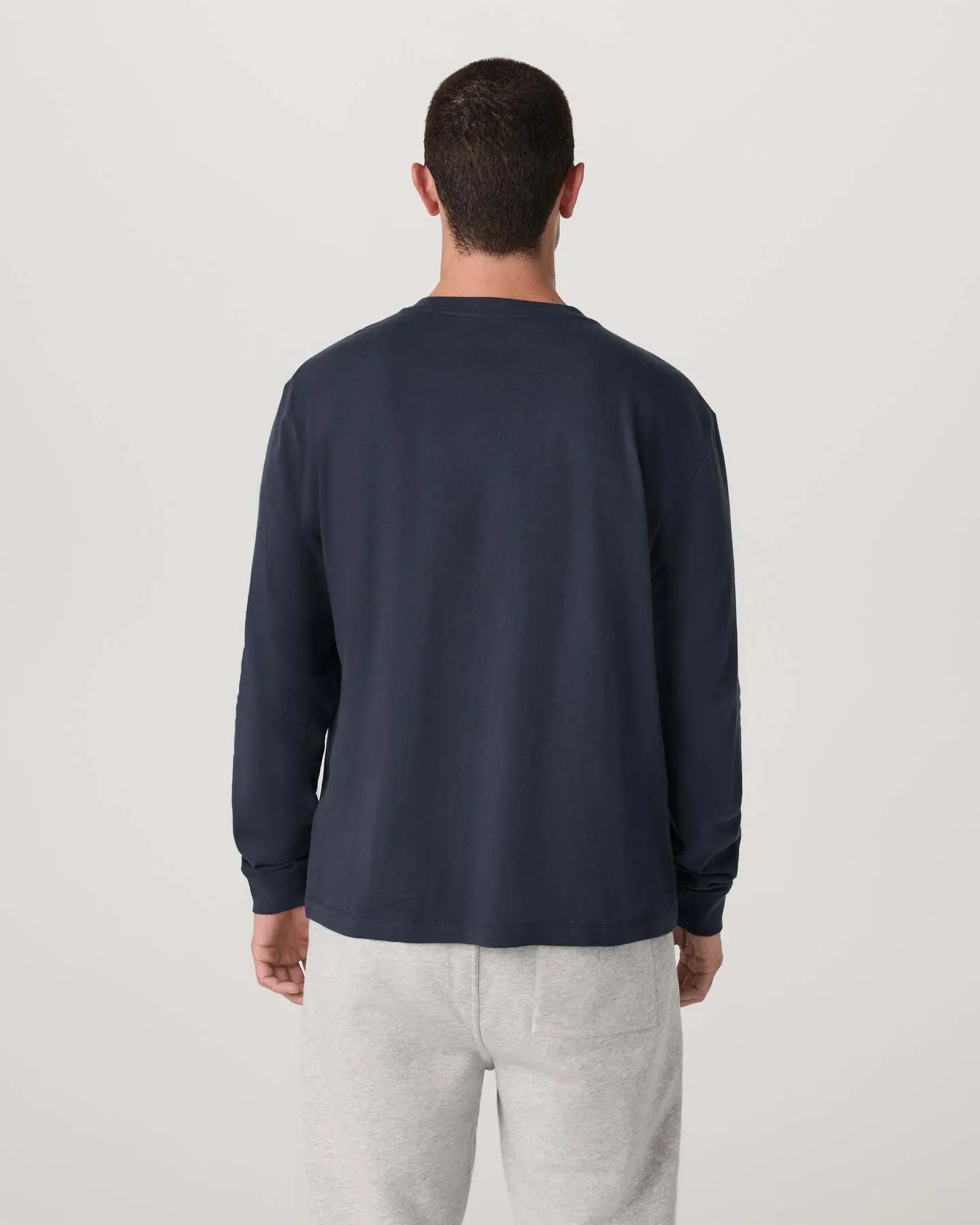 Long Sleeve Vuori Heavyweight Cotton Tee - Relaxed Fit - Image 2