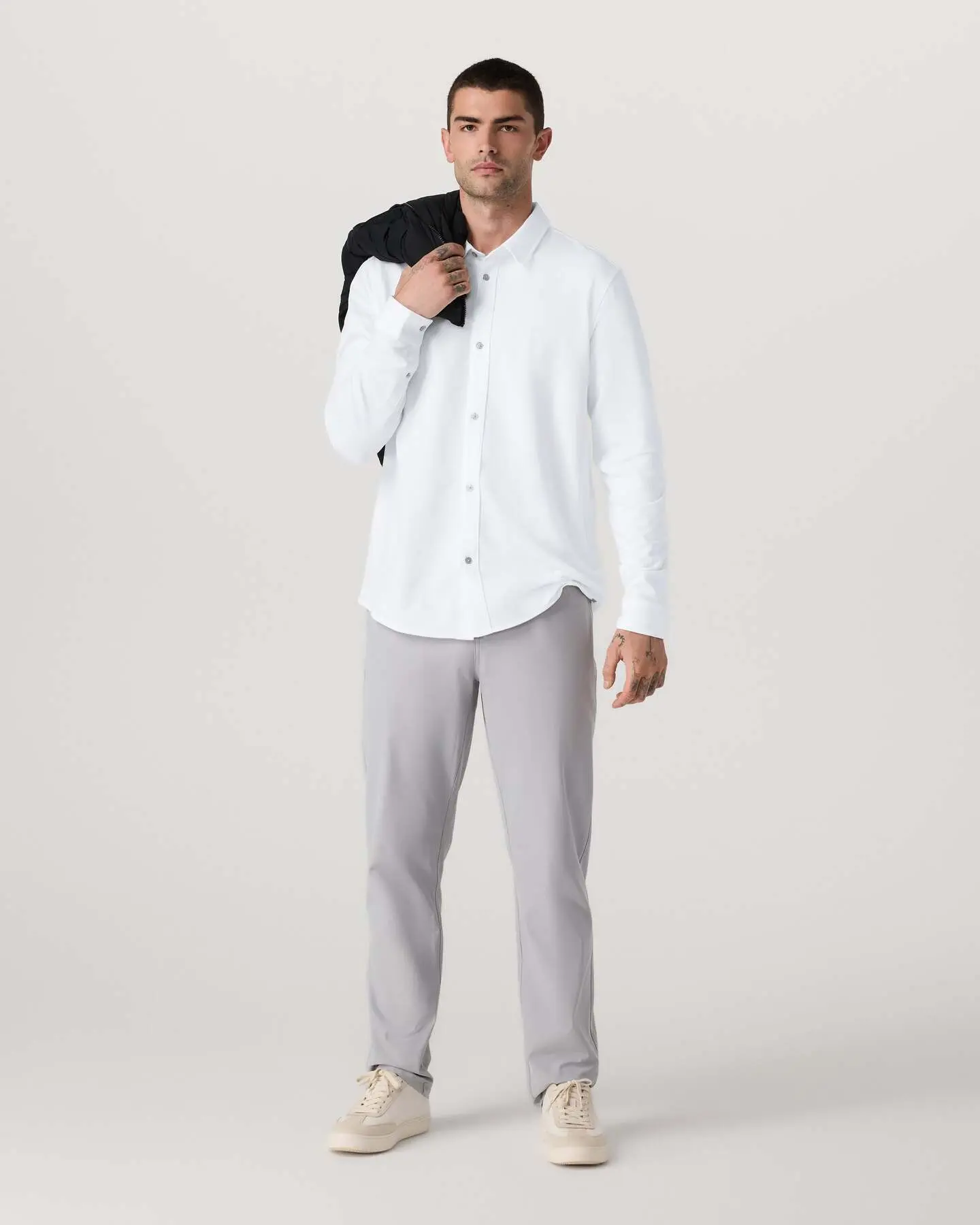 Long Sleeve Knit Oxford Button Down - Classic Fit - Image 4