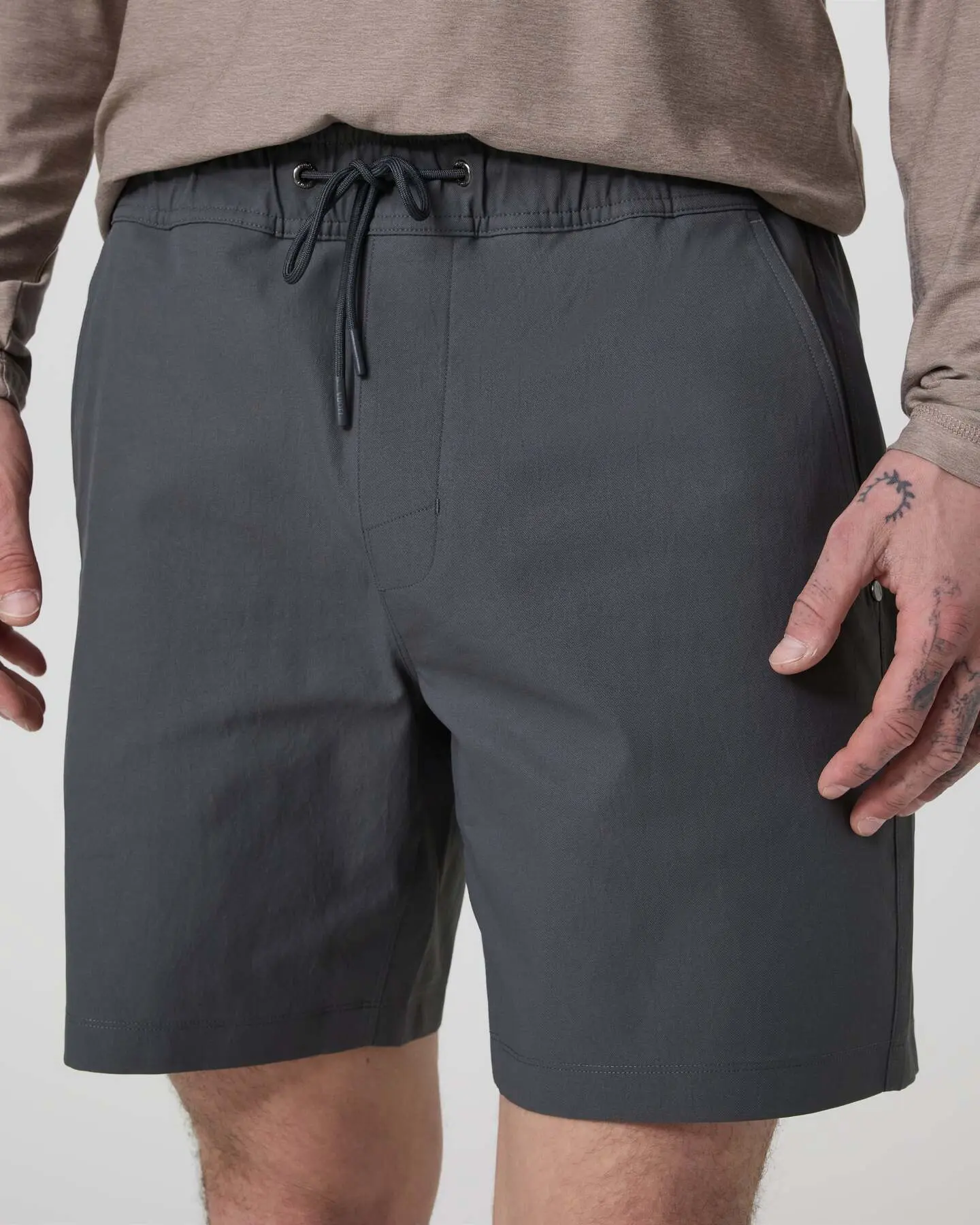 Cascade Crinkle Elastic Waist Short 8" - Image 2