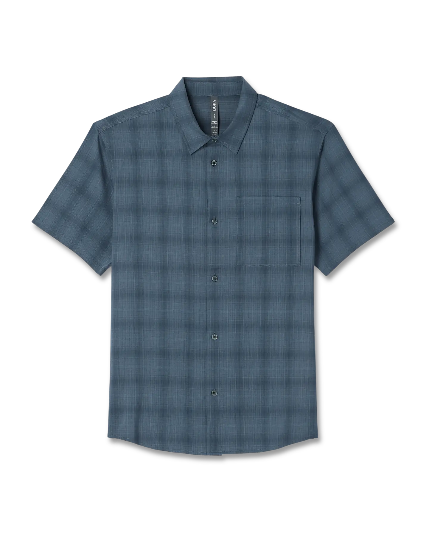 Short Sleeve Plaid Button Down Shirt - Image 6