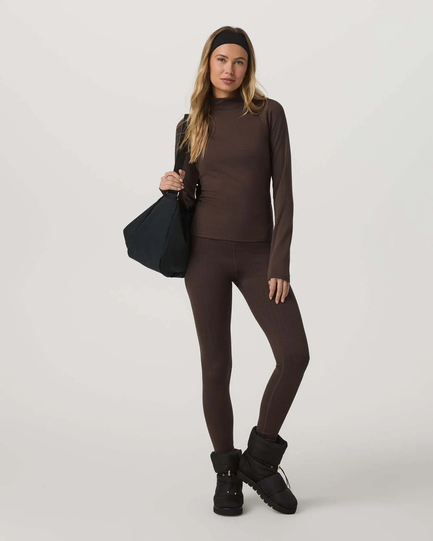 Long Sleeve Chilled Out Houndstooth Mock - Image 2