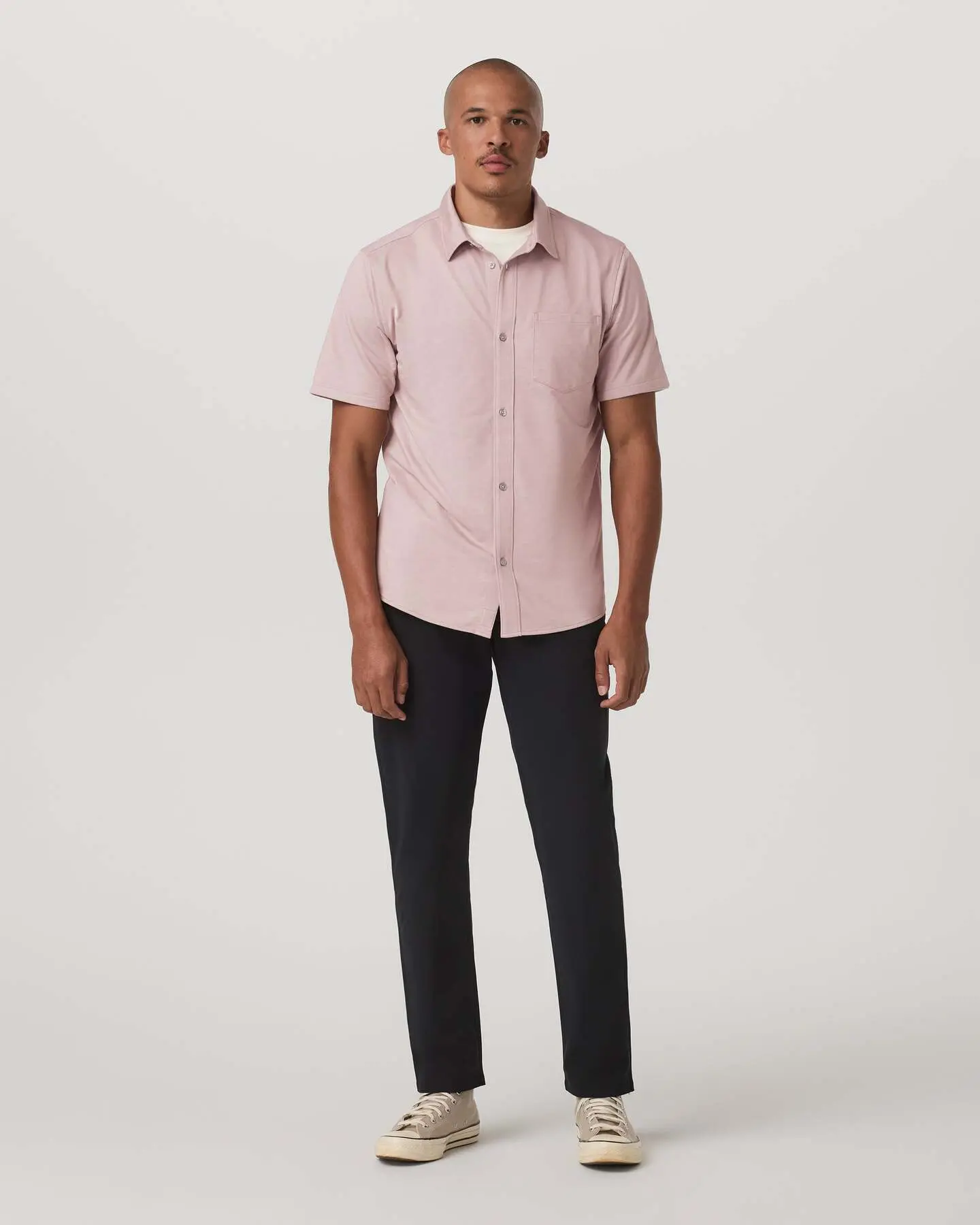 Short Sleeve Knit Oxford Button Down - Classic Fit - Image 4