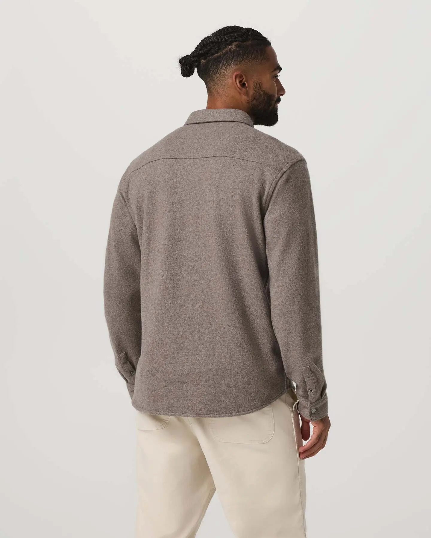 Long Sleeve Altitude Wool Button Down - Relaxed Fit - Image 3