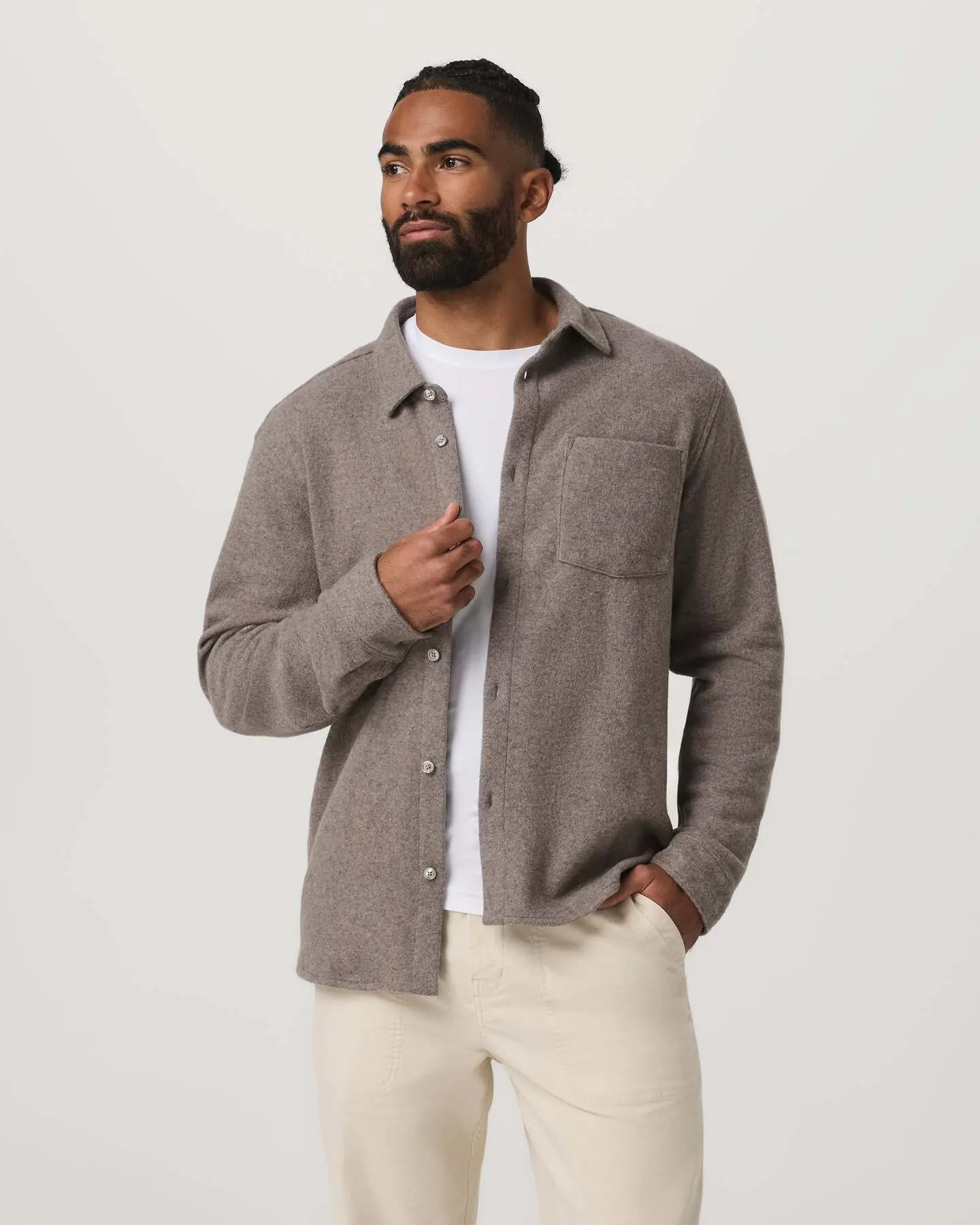 Long Sleeve Altitude Wool Button Down - Relaxed Fit - Image 2