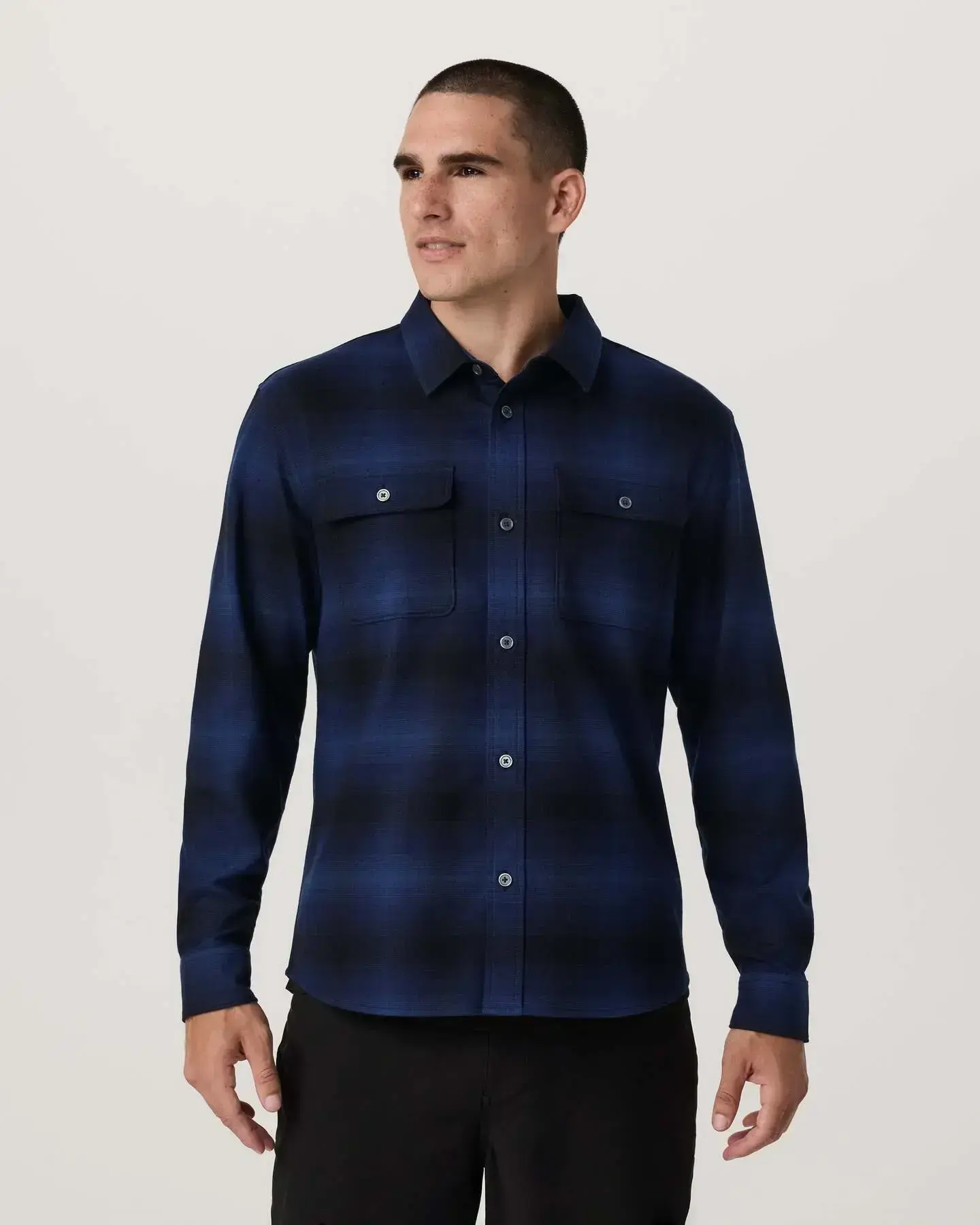 Long Sleeve Flannel Button Down Shirt - Image 5