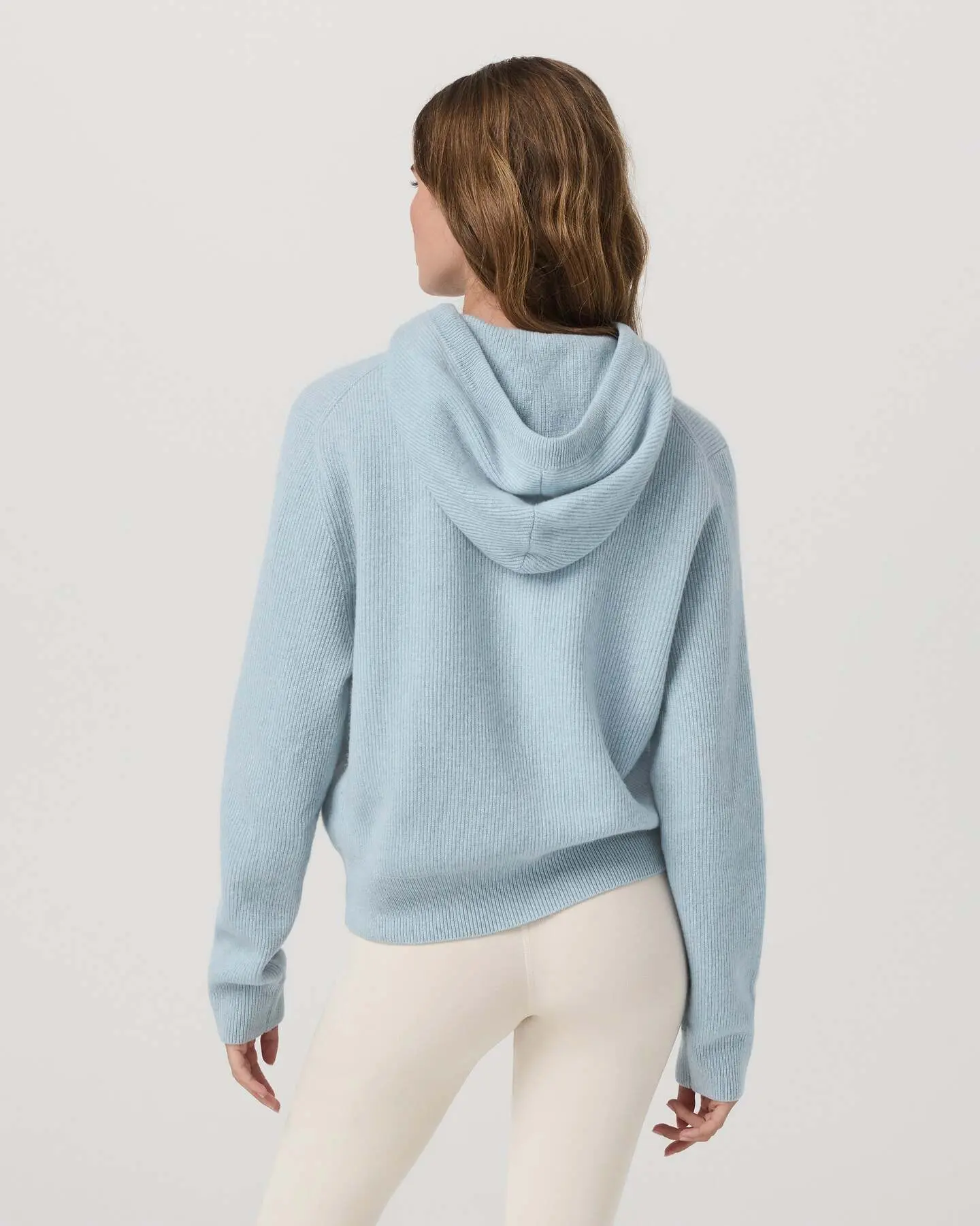 ÉMilie Full Zip Cashmere Rib Hoodie - Image 3