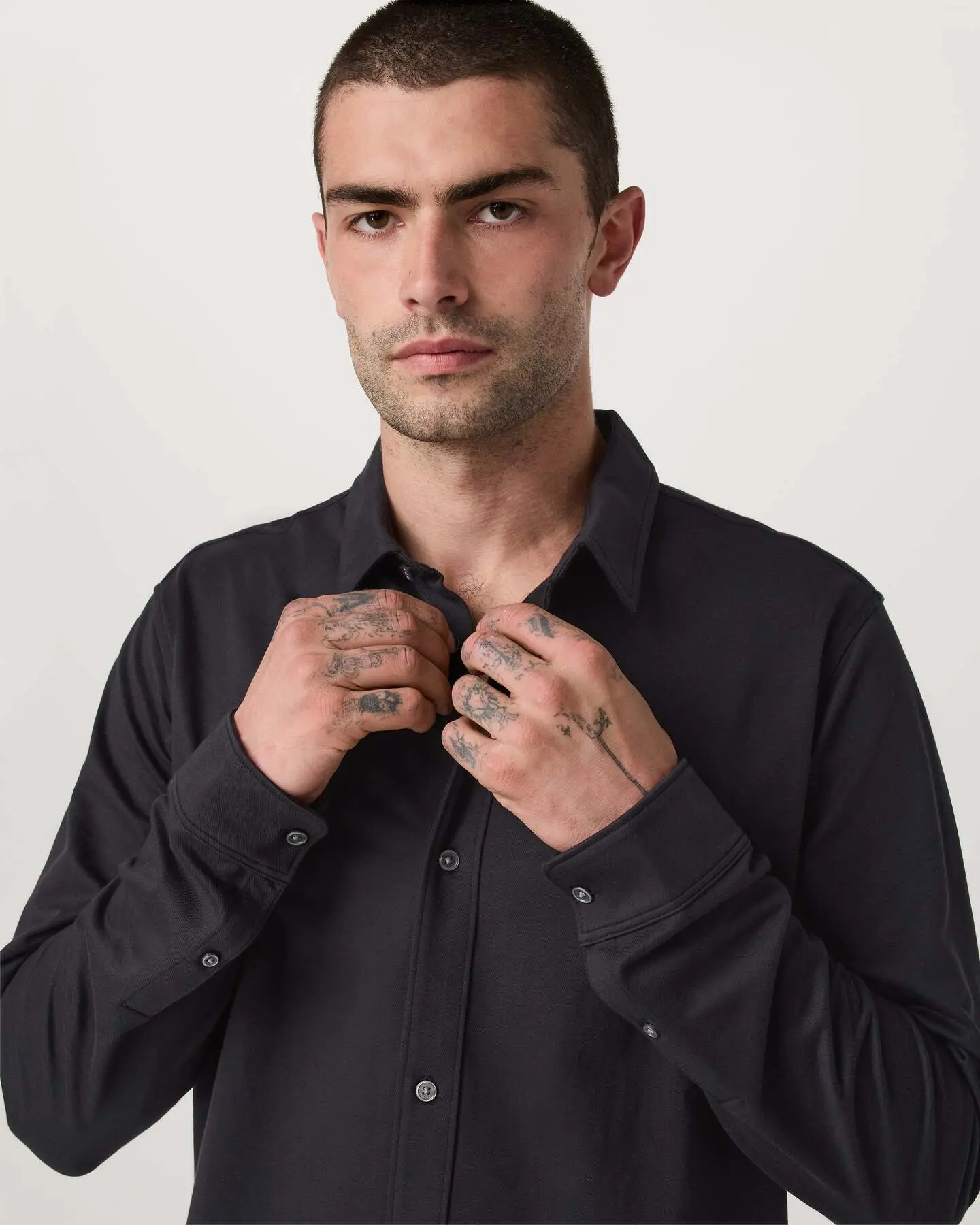 Long Sleeve Knit Oxford Button Down - Classic Fit - Image 2