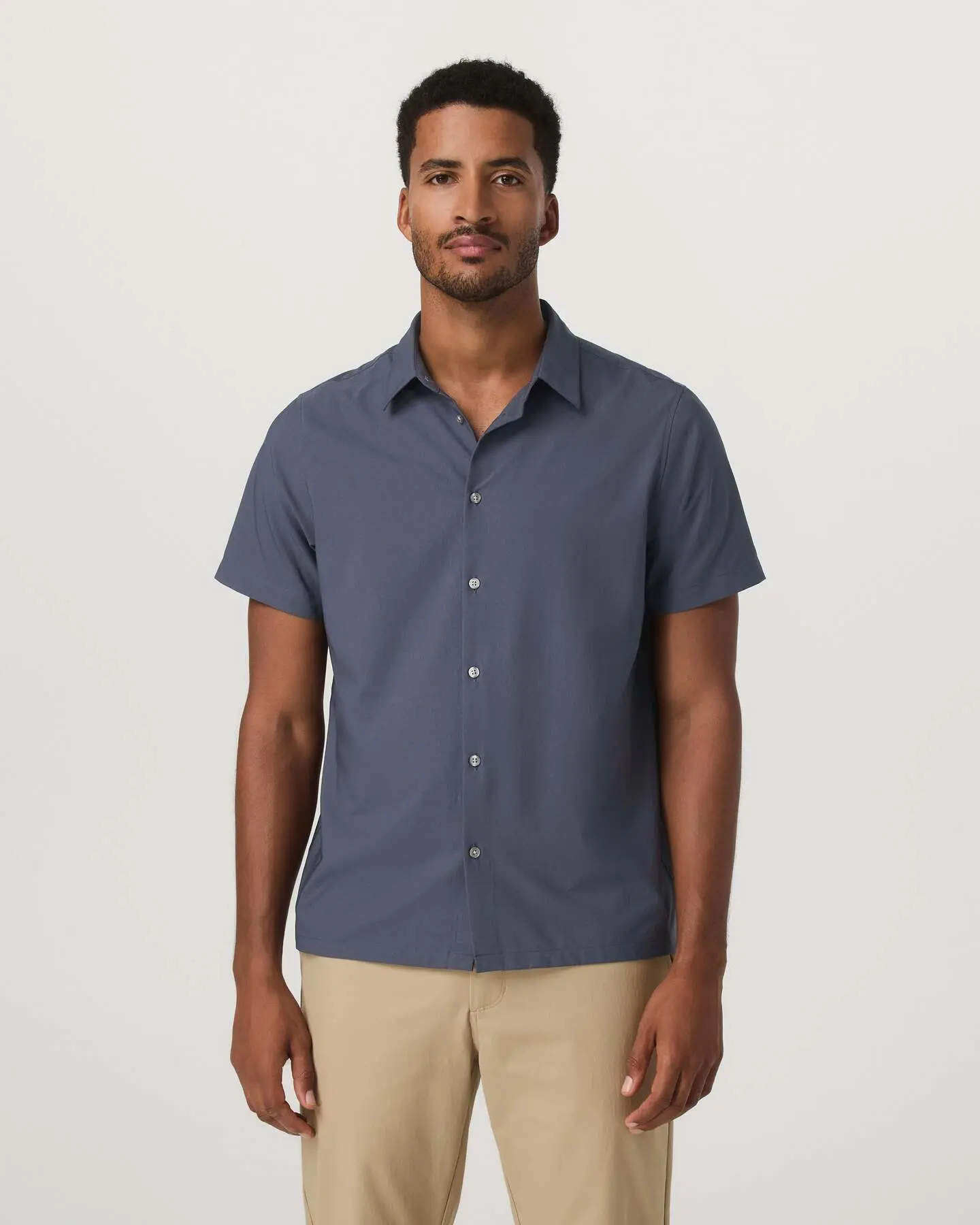 Short Sleeve Manhattan Button Down