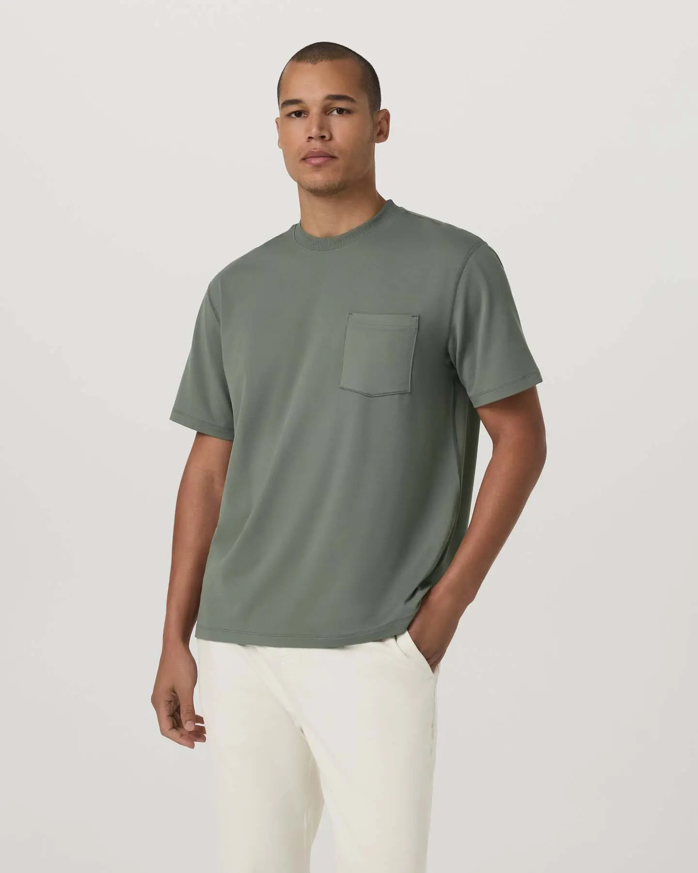 Short Sleeve Ponto Pocket Tee - Relaxed Fit - Image 2