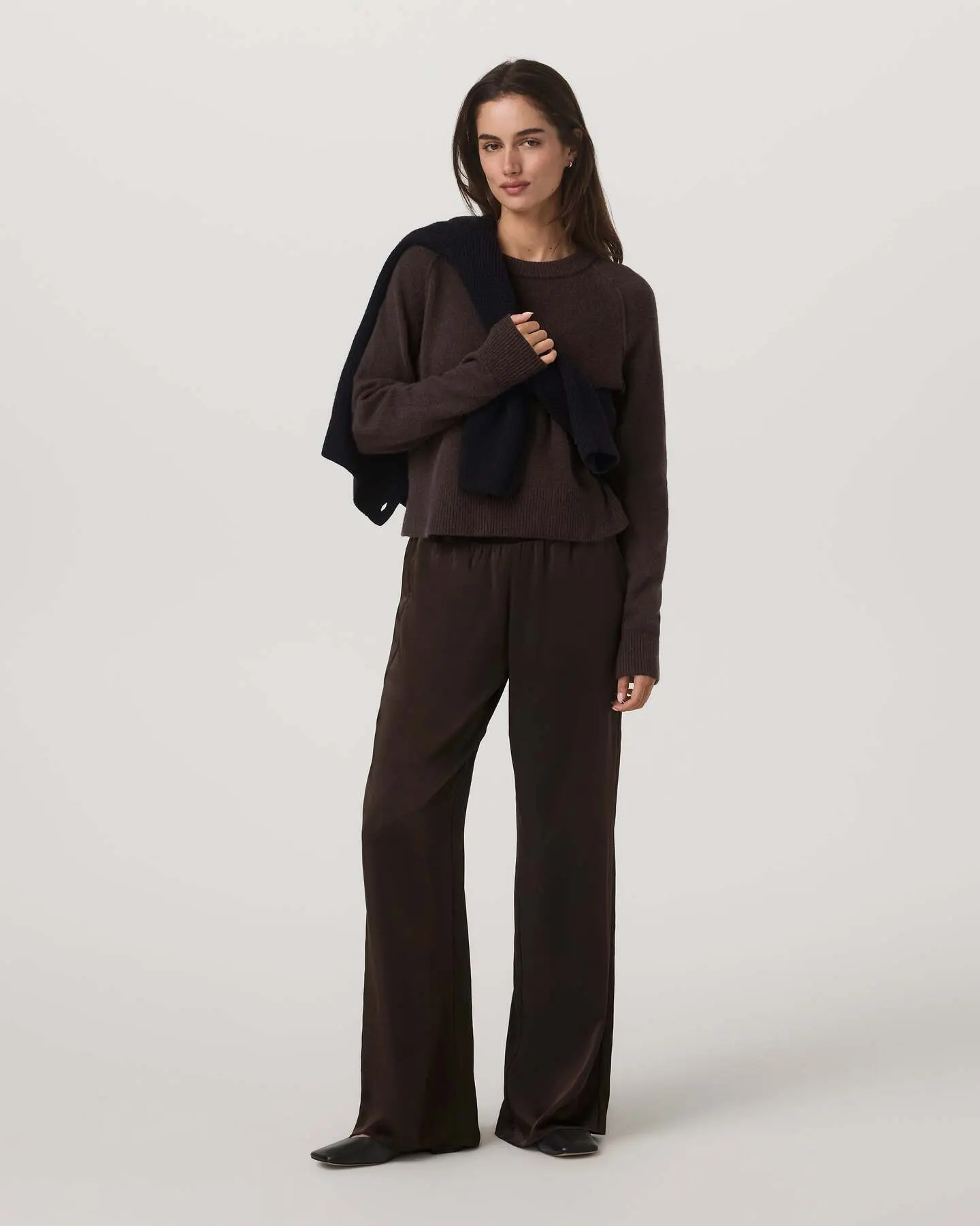 Nova Satin Wideleg Pant