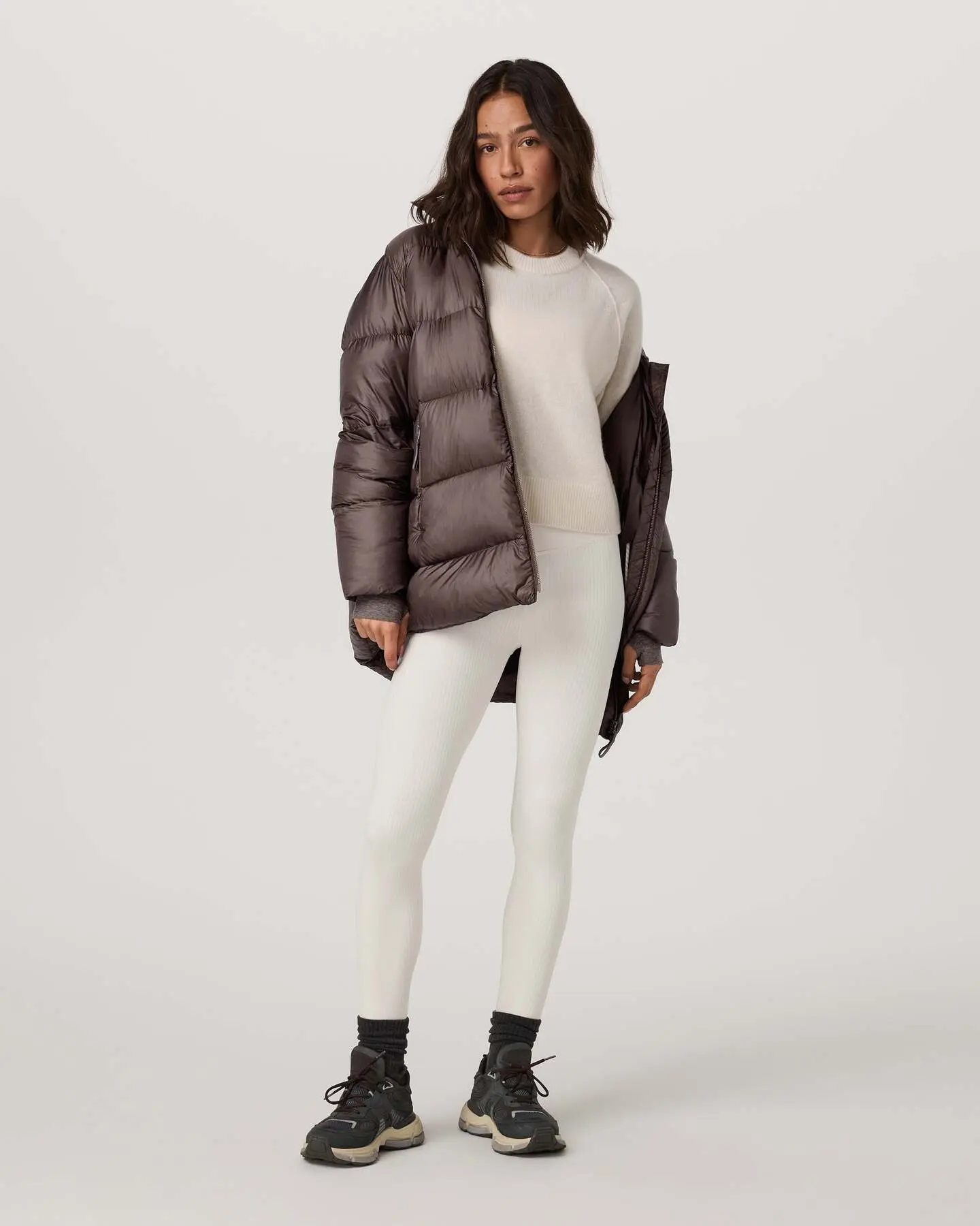 Women's Coordinate Long Down Jacket - Image 6