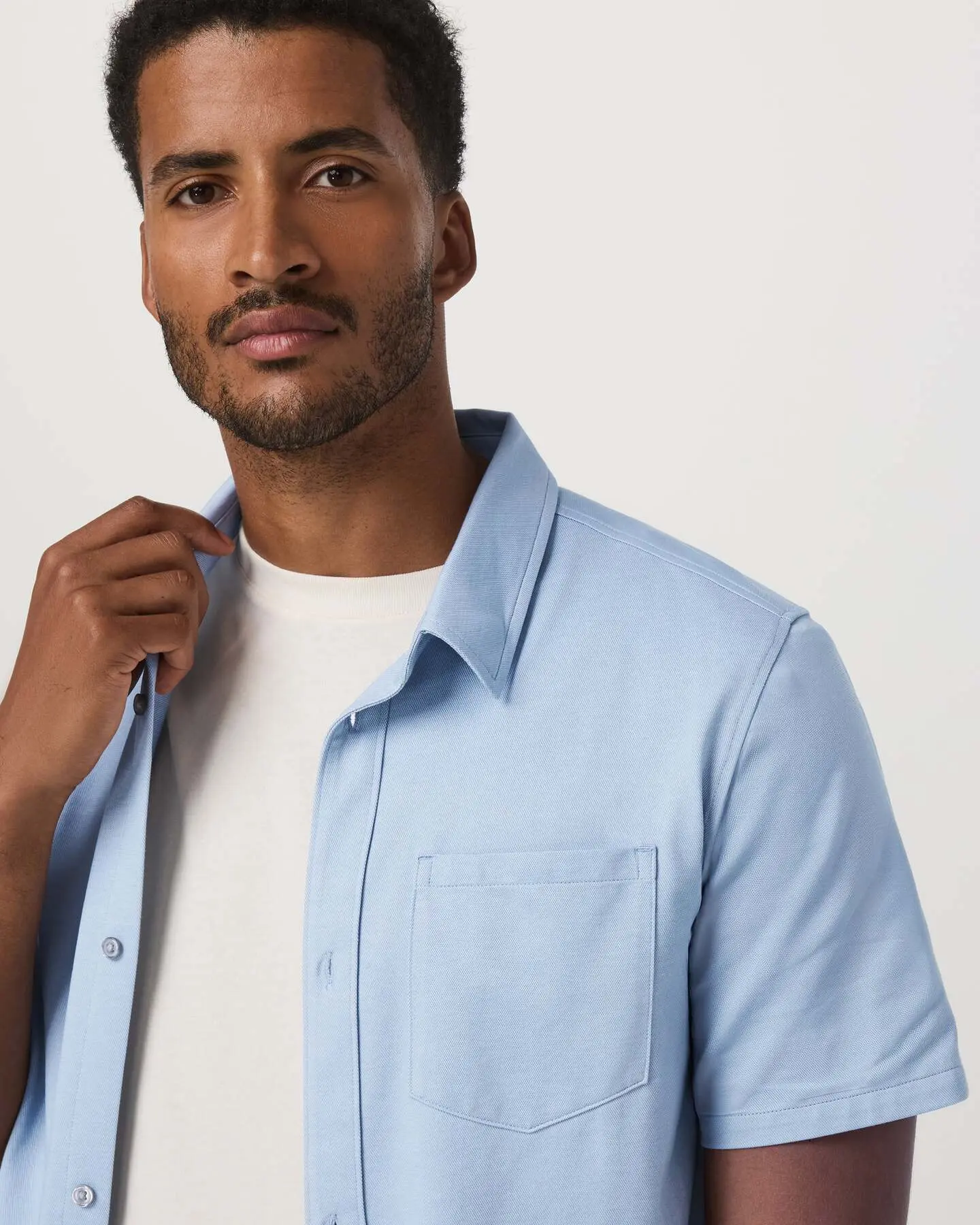 Short Sleeve Knit Oxford Button Down - Classic Fit - Image 2