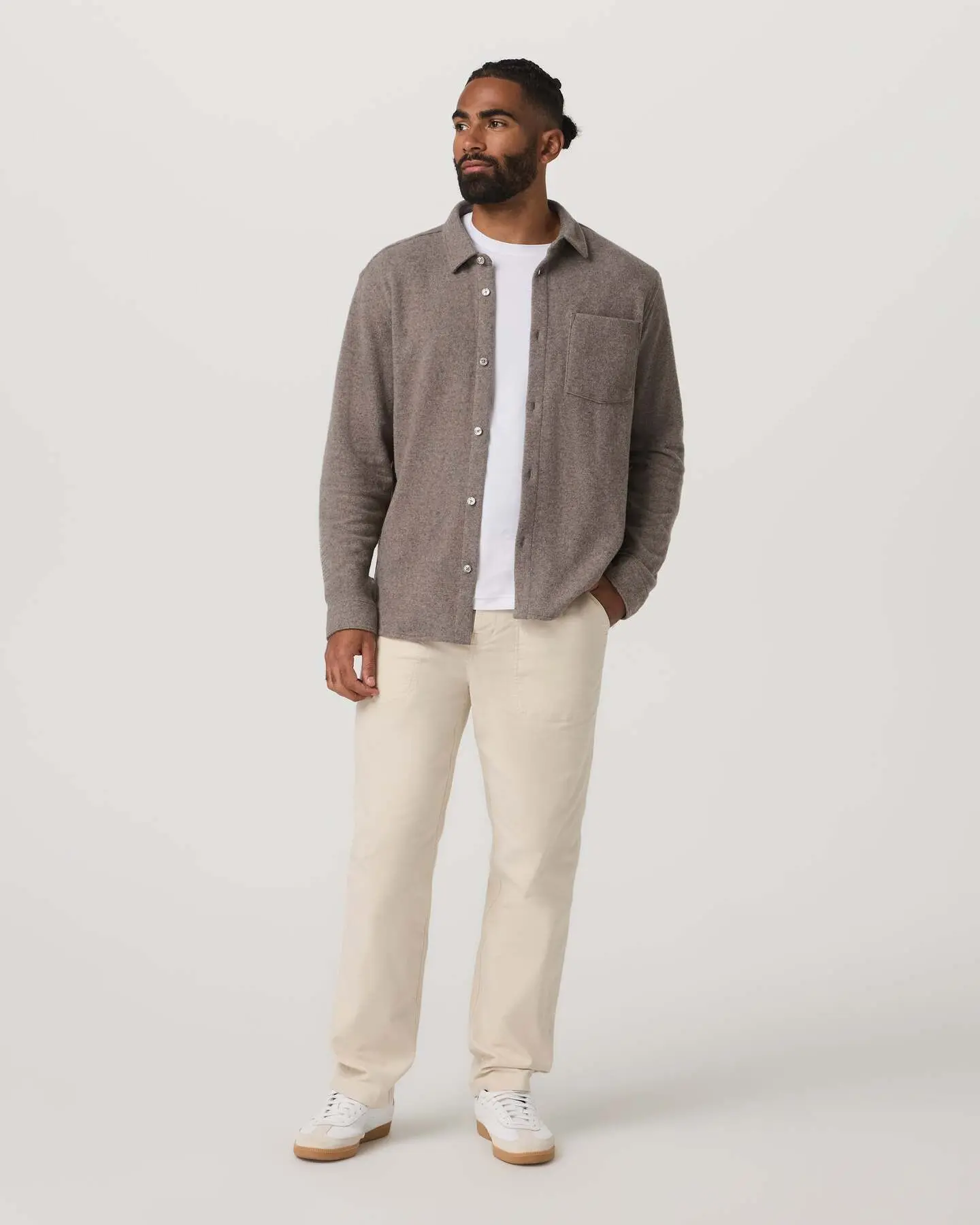 Long Sleeve Altitude Wool Button Down - Relaxed Fit - Image 5