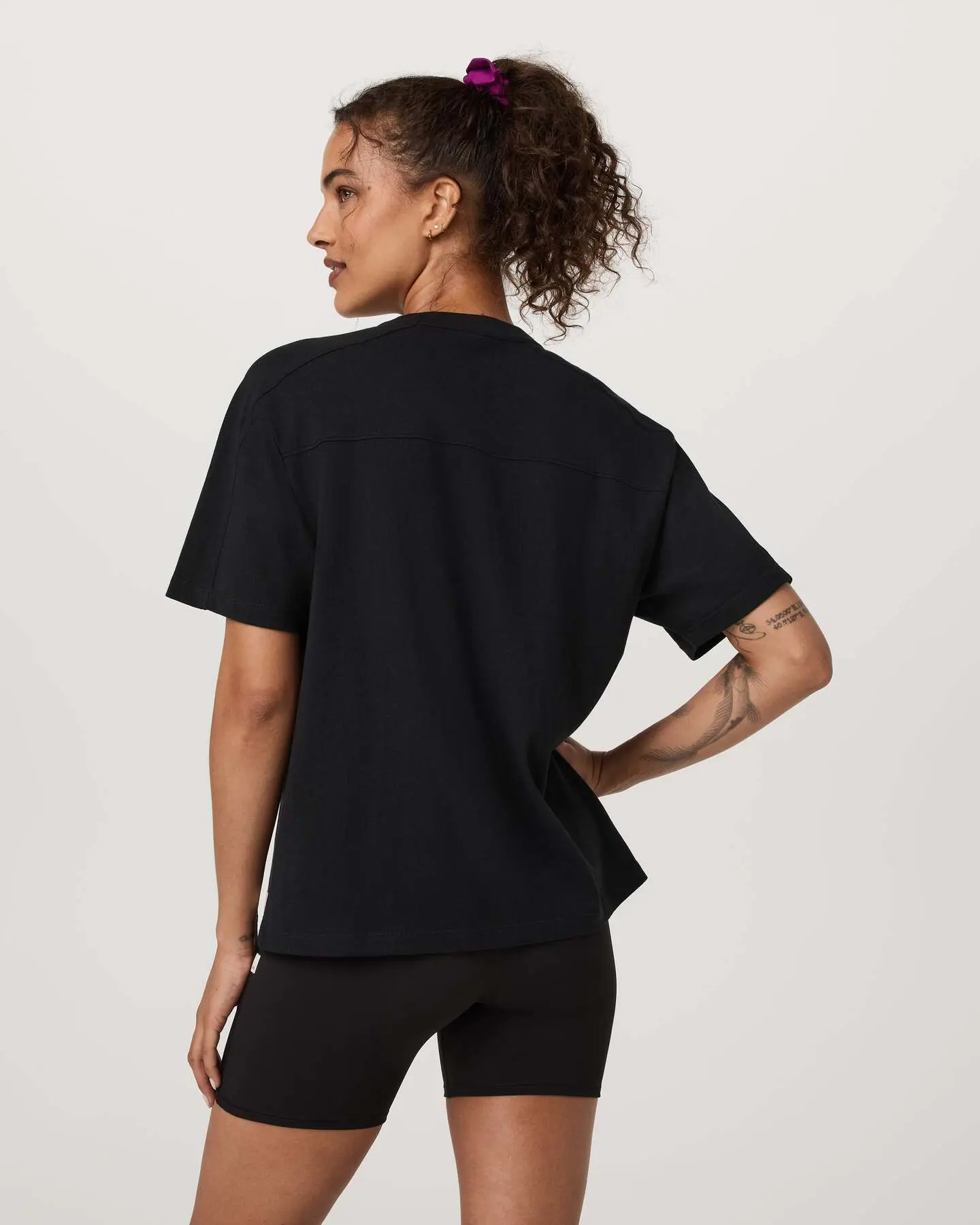 Short Sleeve Heavyweight Oversized Cotton Tee - Image 3