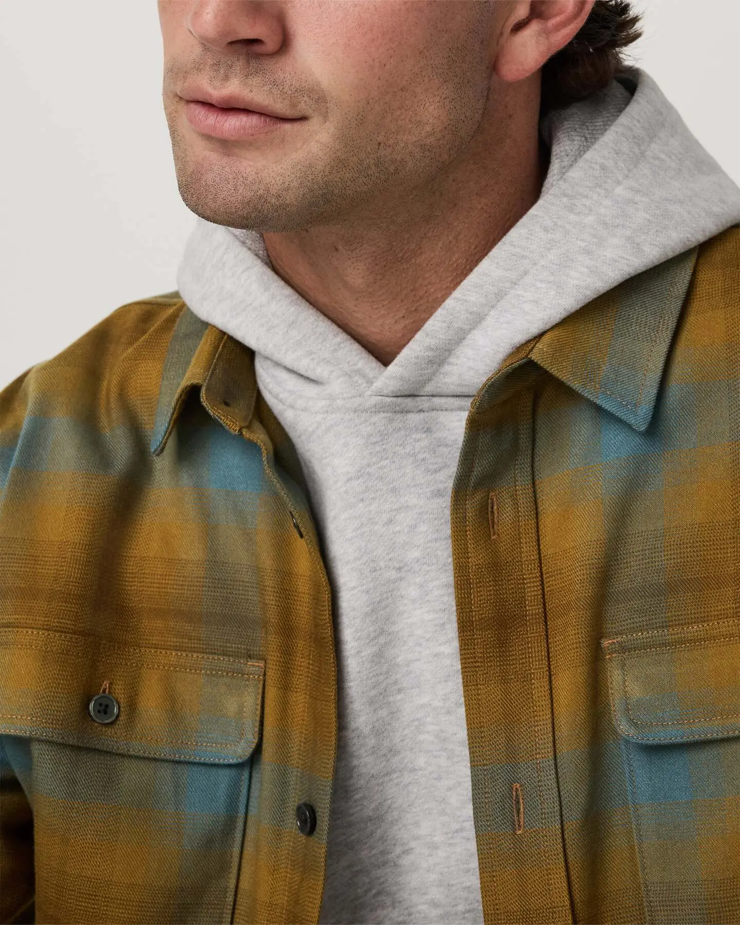Long Sleeve Flannel Button Down Shirt - Image 2