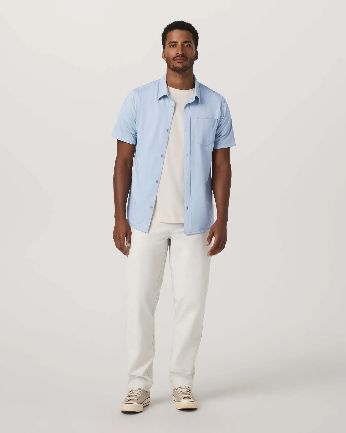 Short Sleeve Knit Oxford Button Down - Classic Fit - Image 4