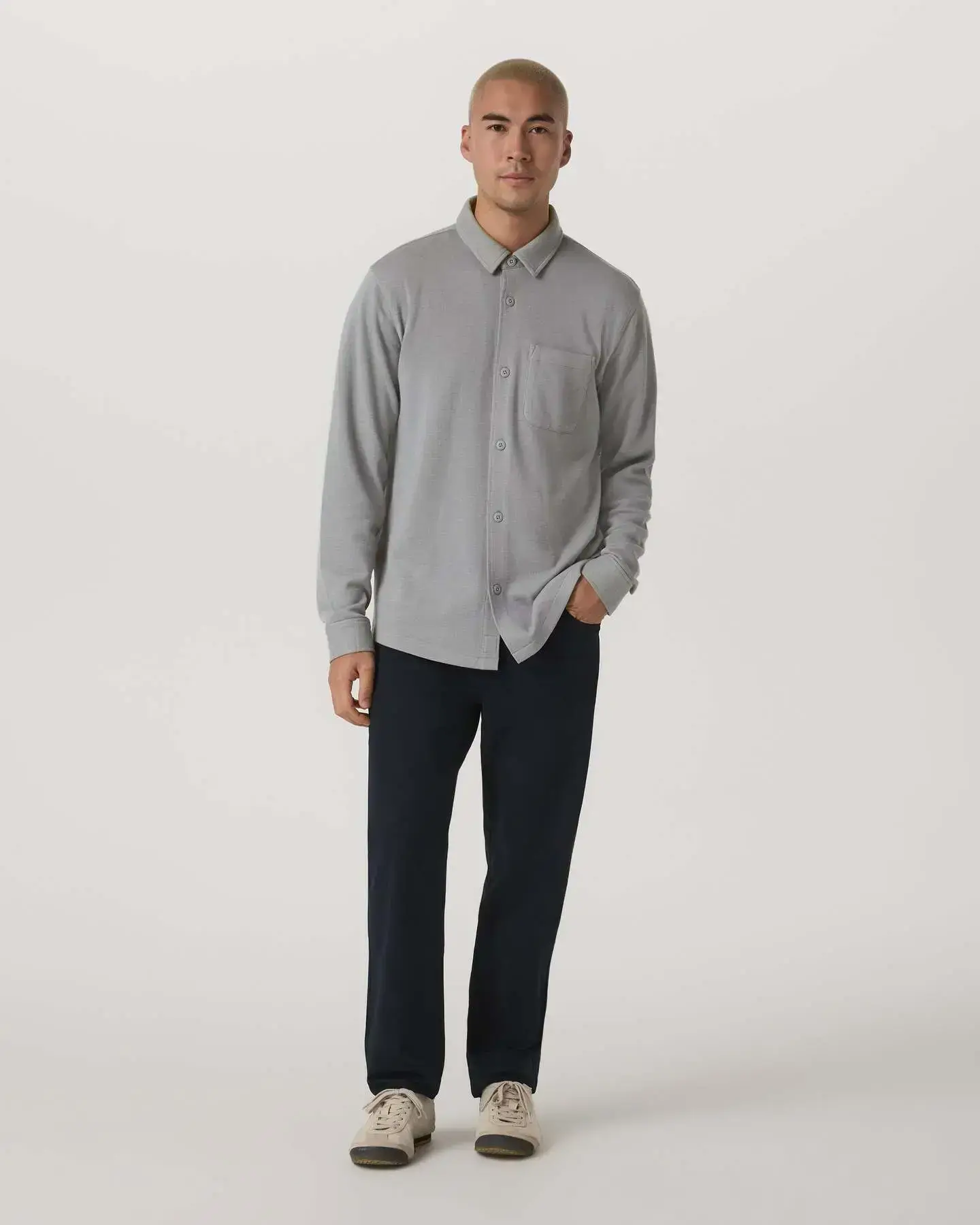 Long Sleeve Jeffreys Button Down Overshirt - Image 2