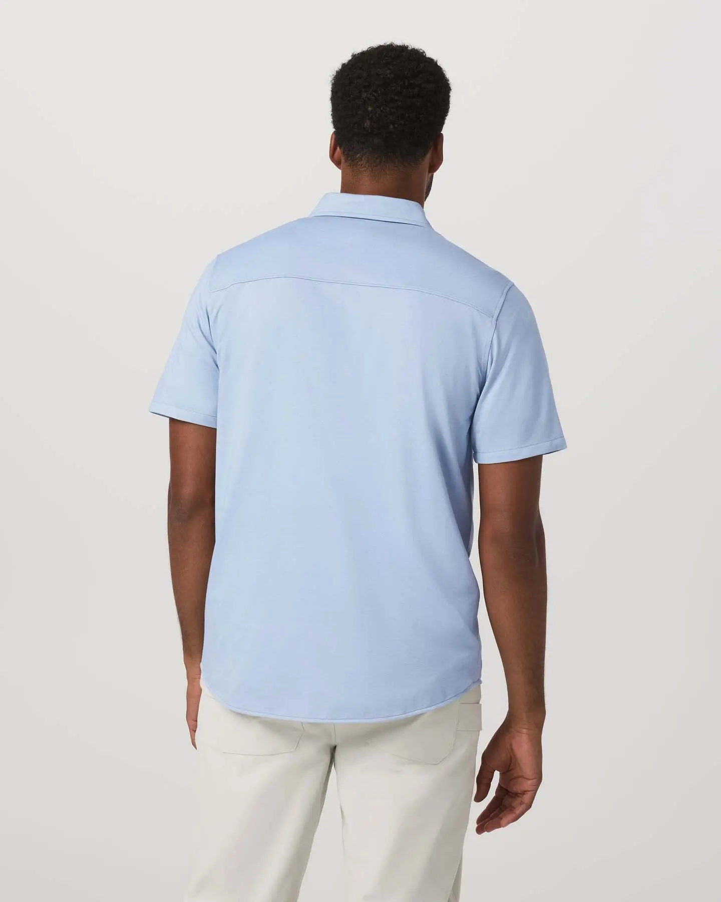 Short Sleeve Knit Oxford Button Down - Classic Fit - Image 3