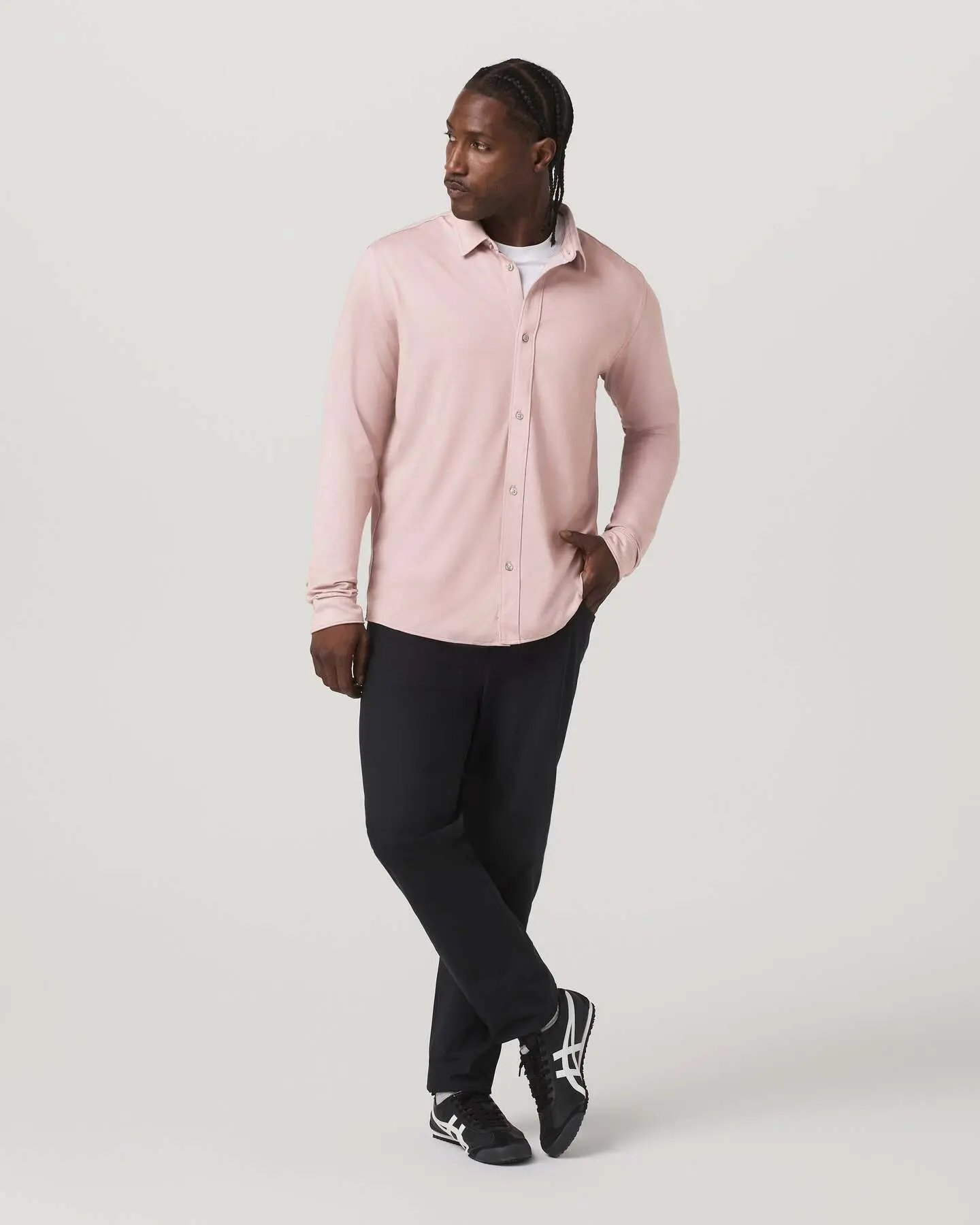 Long Sleeve Knit Oxford Button Down - Classic Fit - Image 4