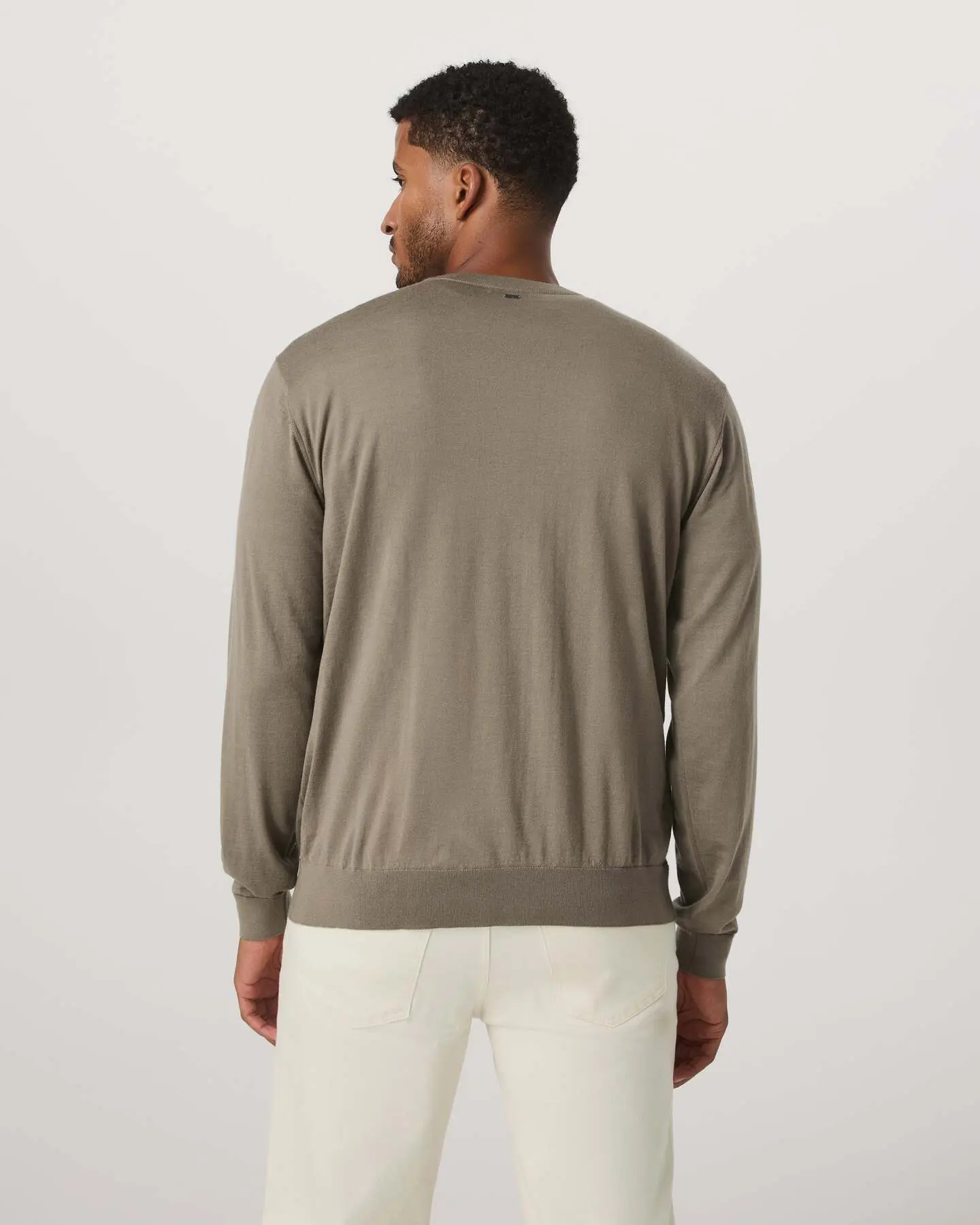 Merino Fine Gauge Wool Sweater - Image 3