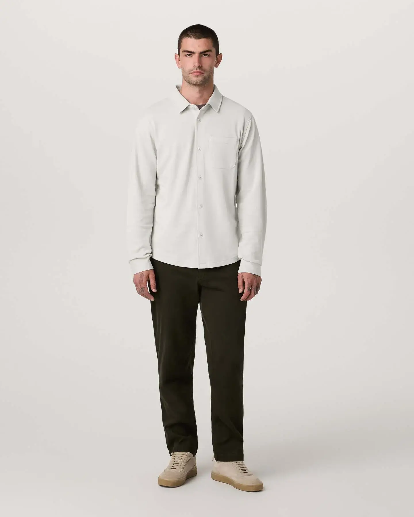 Long Sleeve Jeffreys Button Down Overshirt - Image 4