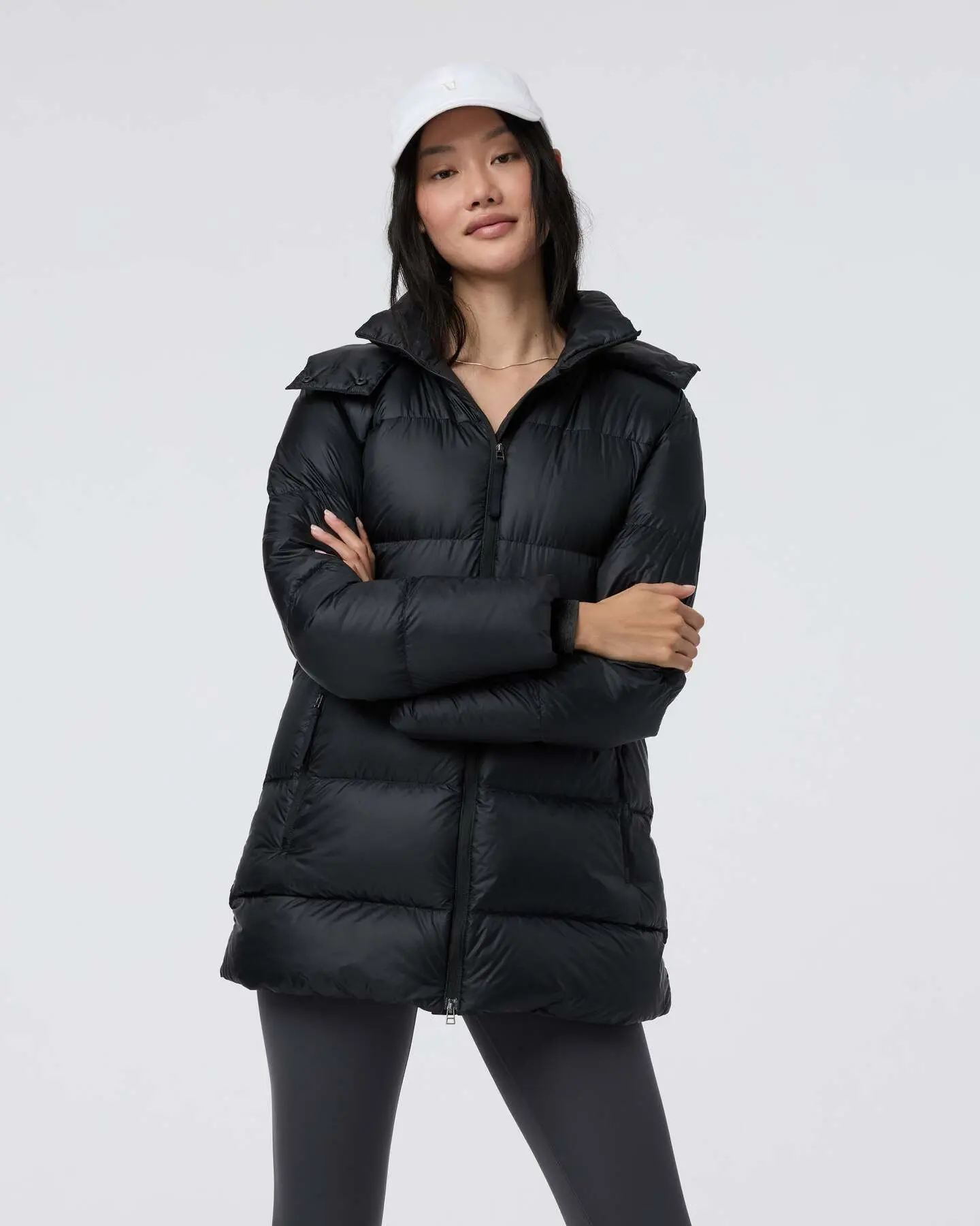 Women's Coordinate Long Down Jacket - Image 2