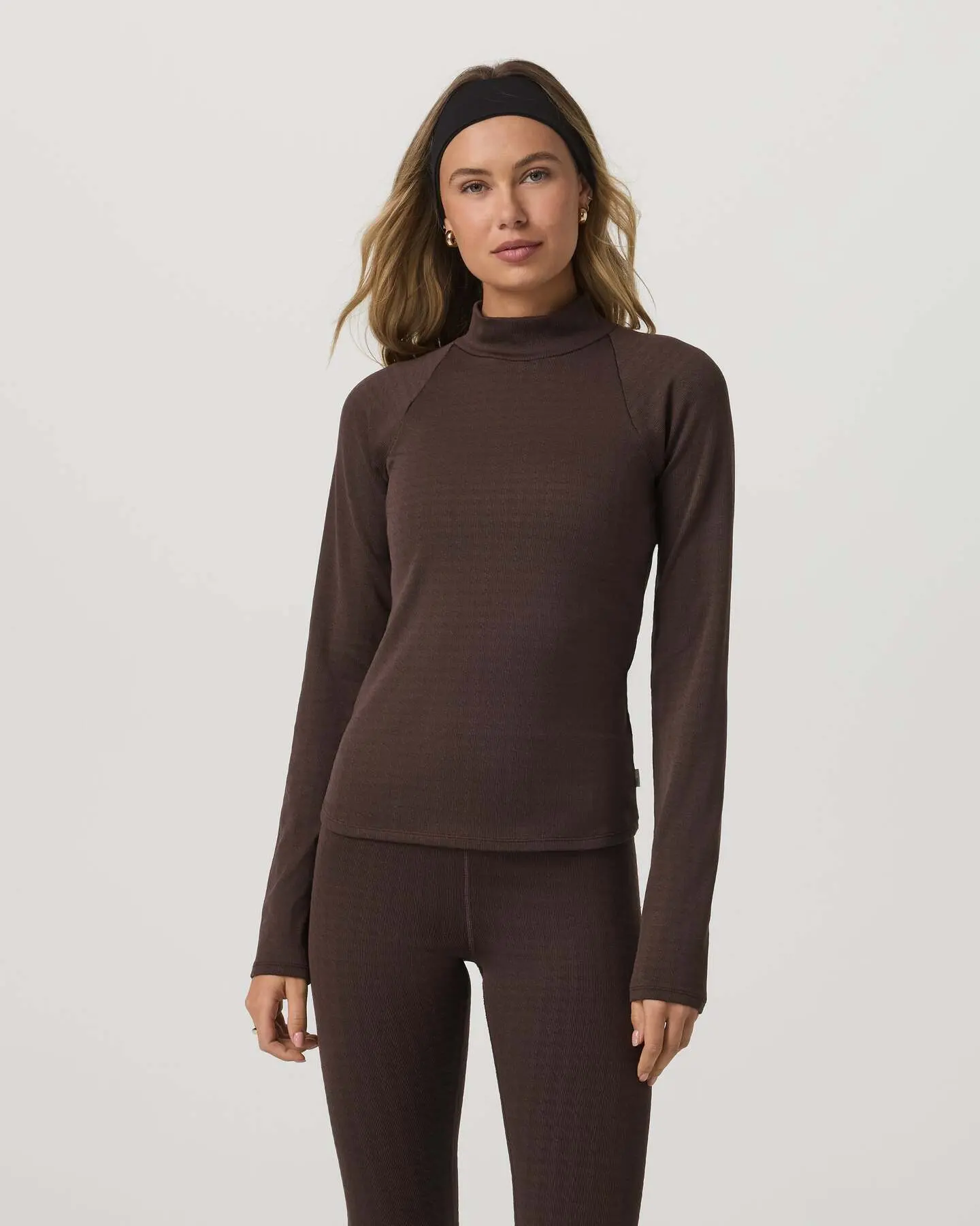 Long Sleeve Chilled Out Houndstooth Mock - Image 6