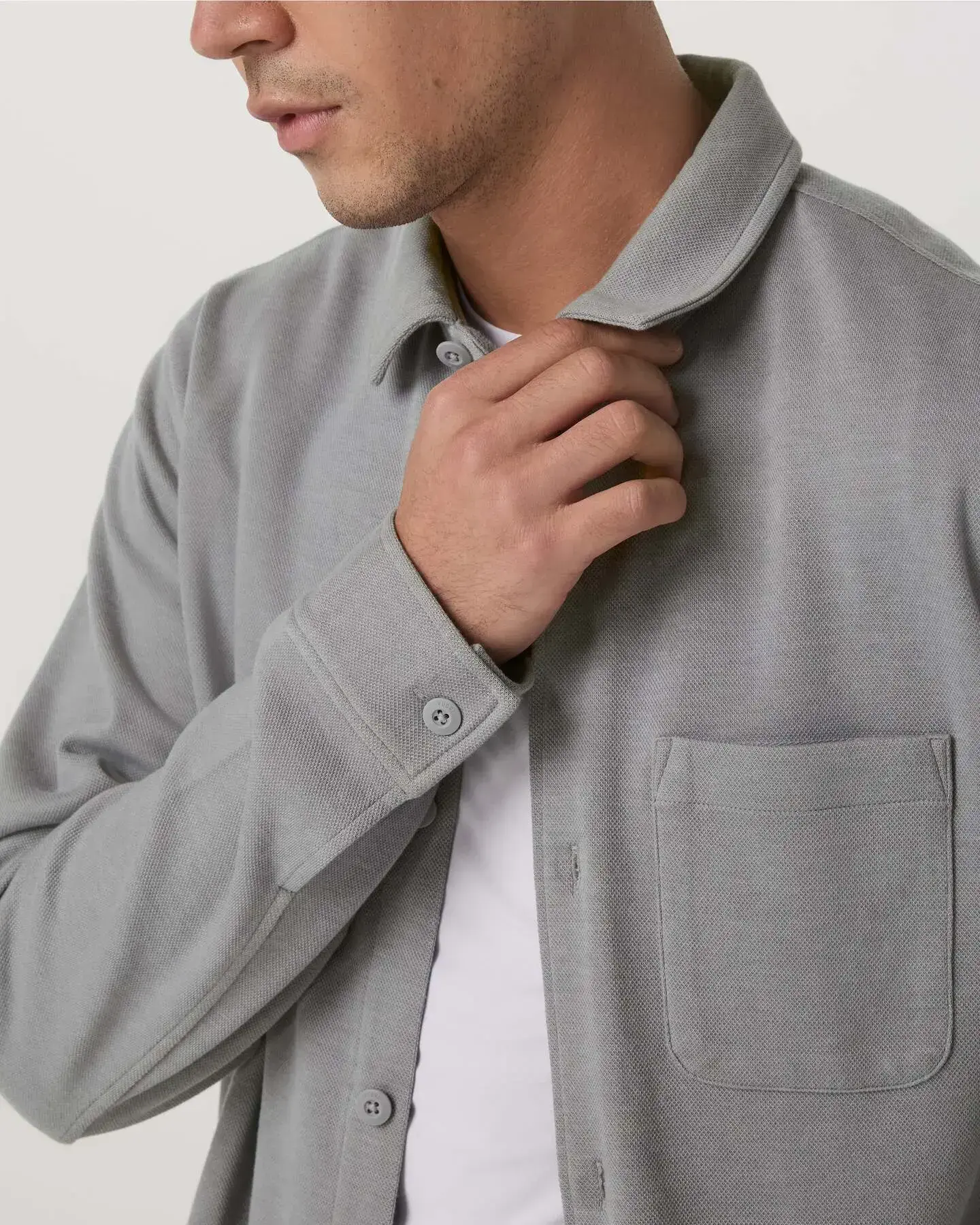 Long Sleeve Jeffreys Button Down Overshirt