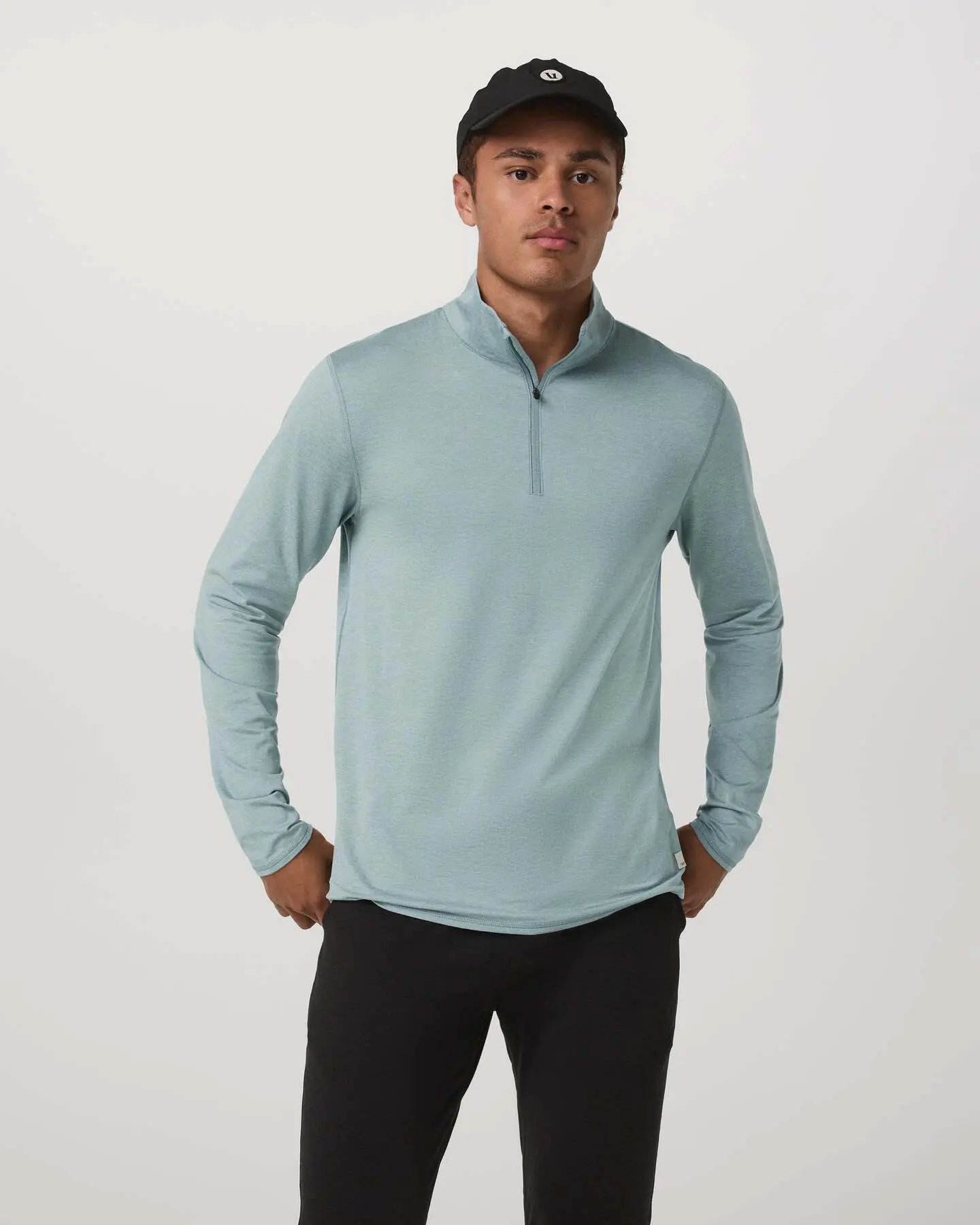 Ponto Half Zip Mock Neck