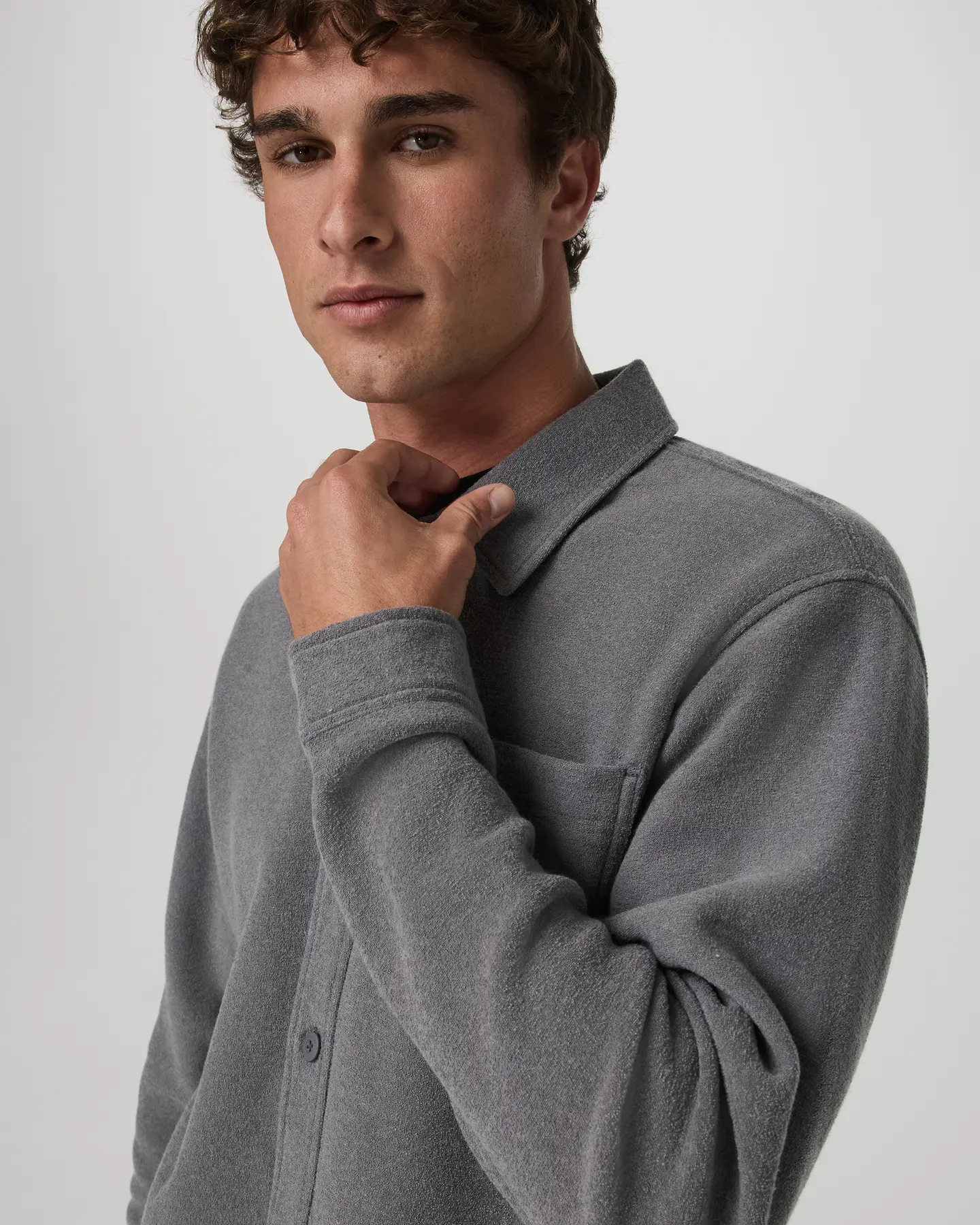 Beach Fleece Shirt Jacket - Image 2