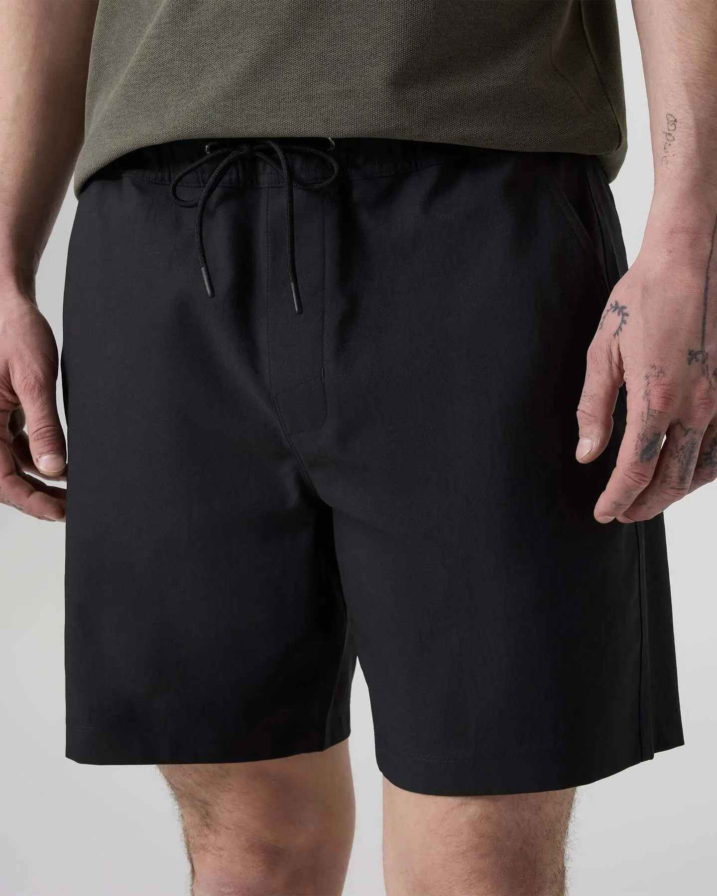 Cascade Crinkle Elastic Waist Short 8" - Image 2