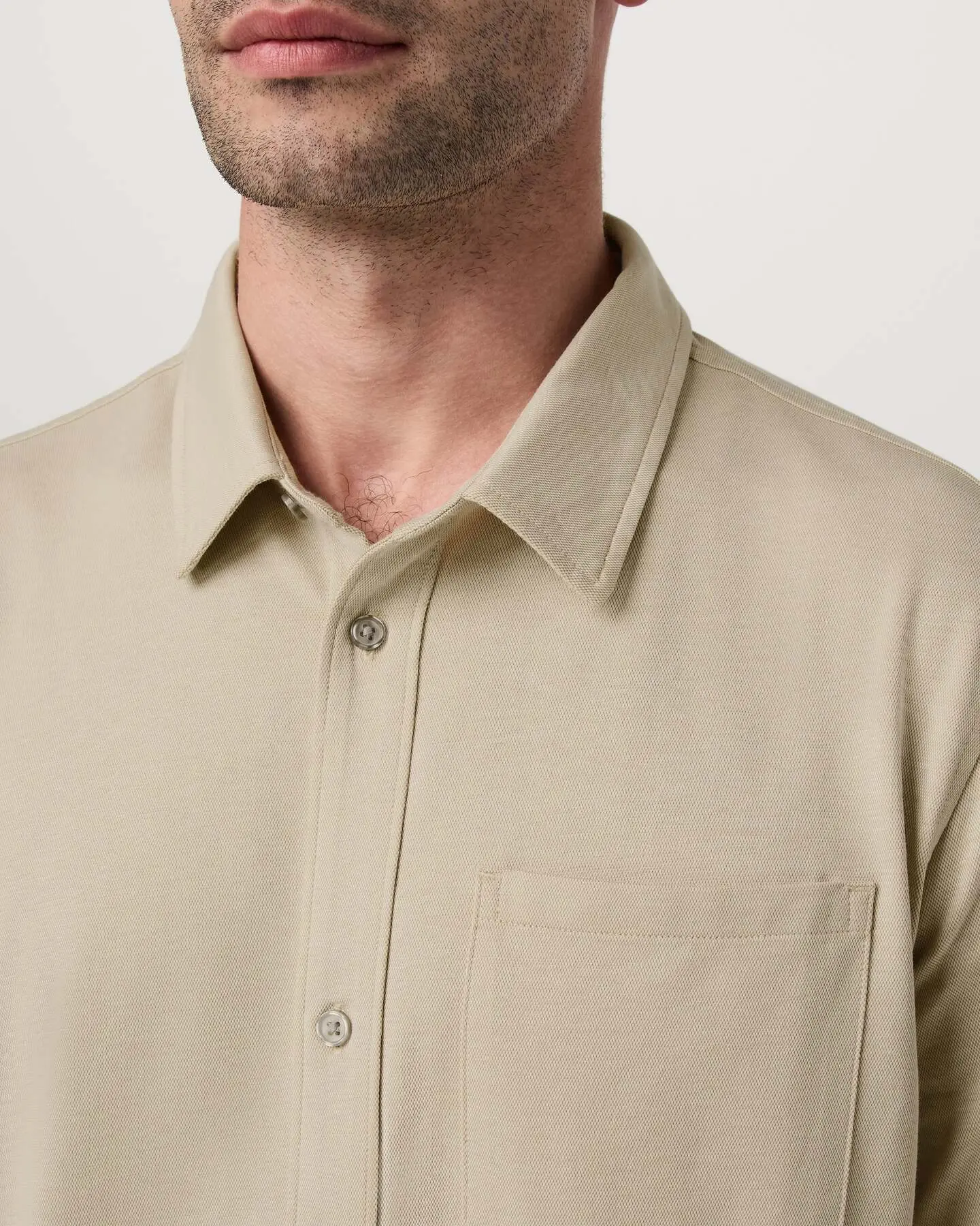 Short Sleeve Knit Oxford Button Down - Classic Fit - Image 2