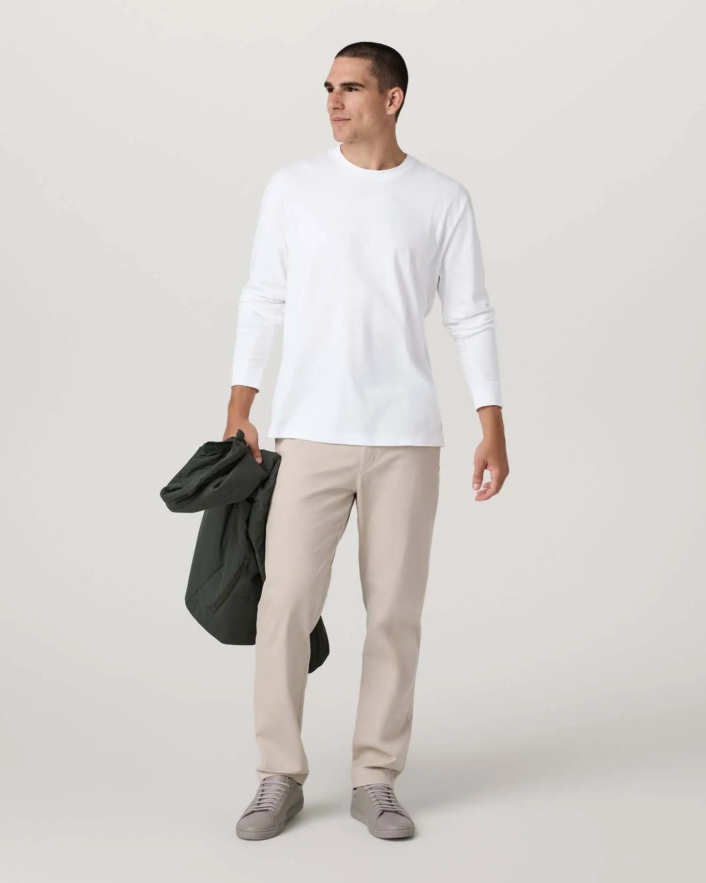 Long Sleeve Vuori Heavyweight Cotton Tee - Relaxed Fit - Image 4