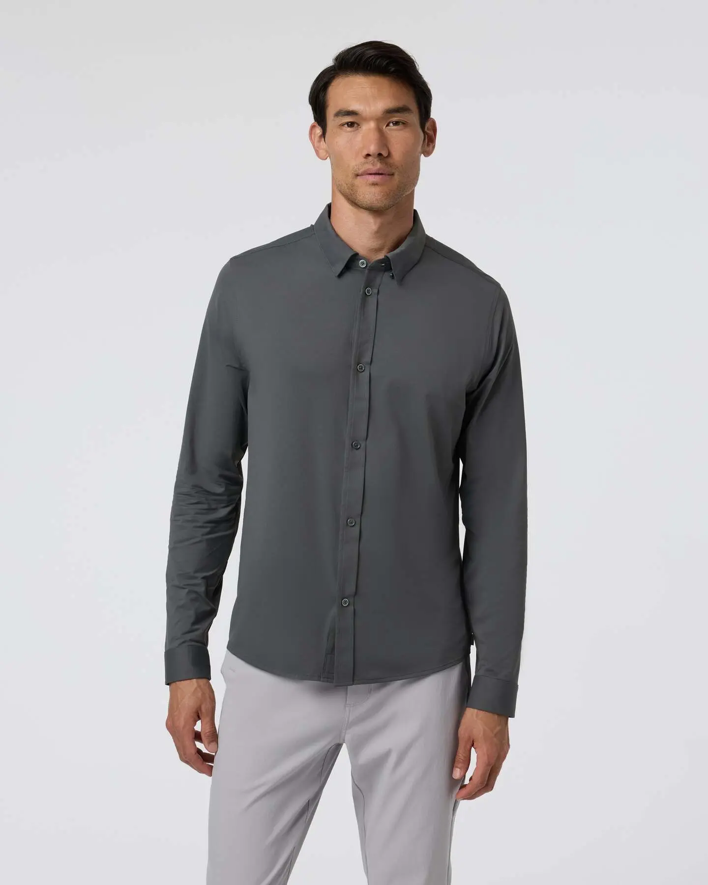 Long Sleeve Travellite Button Down