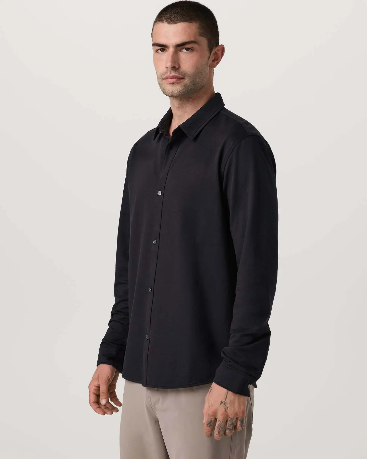Long Sleeve Knit Oxford Button Down - Classic Fit - Image 5