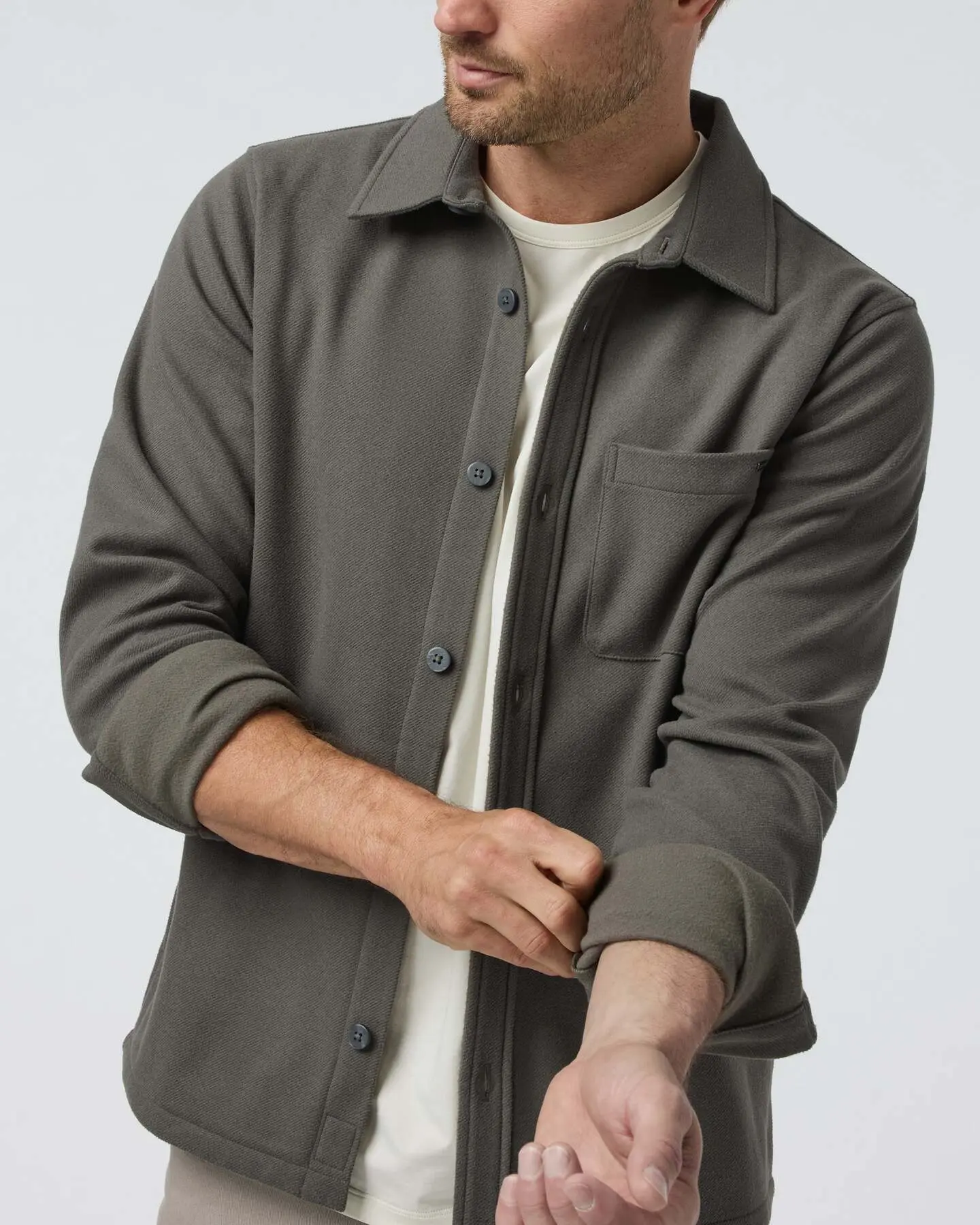 Beldon Shirt Jacket Knit Twill