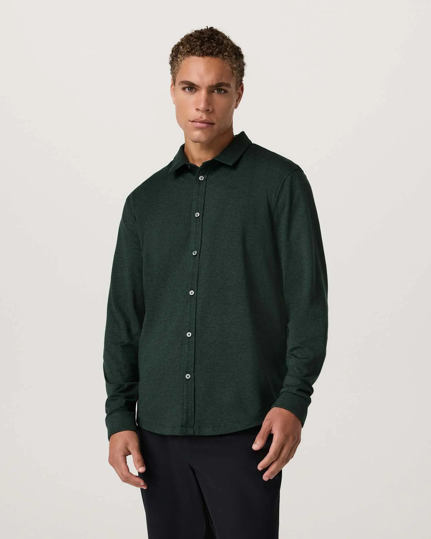 Long Sleeve Ponto Button Down Shirt - Image 5