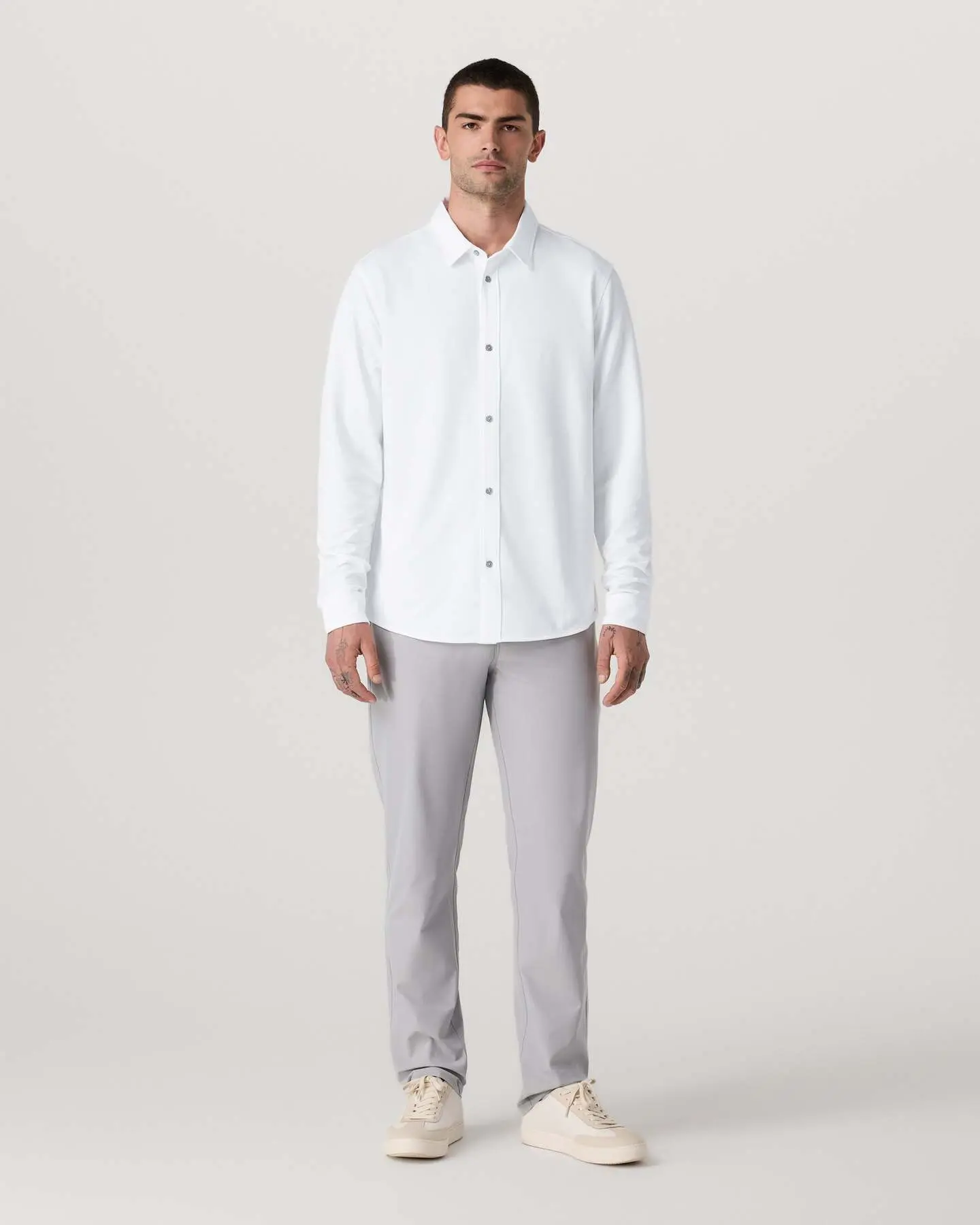 Long Sleeve Knit Oxford Button Down - Classic Fit - Image 5